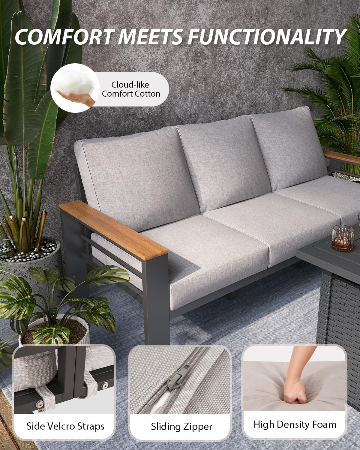 Aluminum Patio Furniture Set