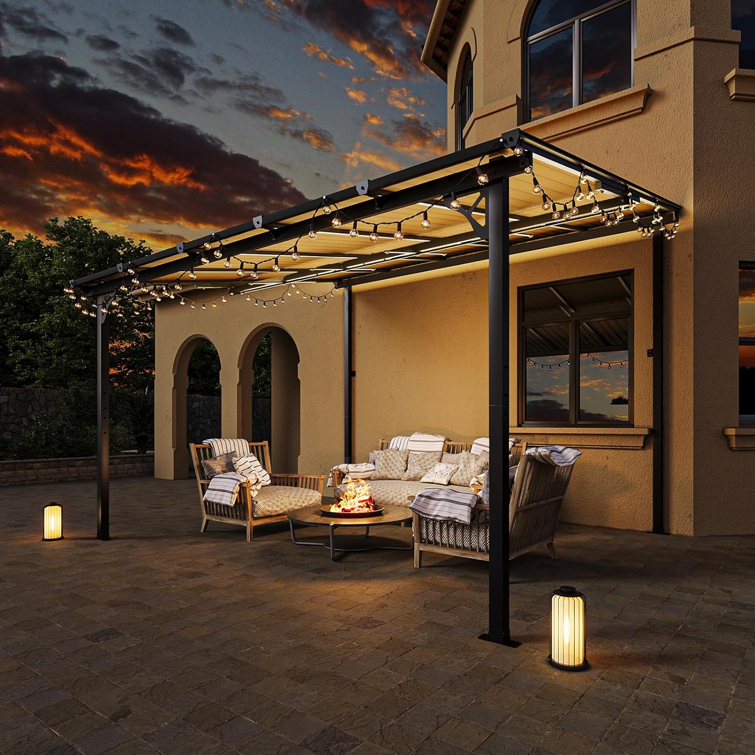 Polycarbonate Wall Mounted Gazebo Lean To