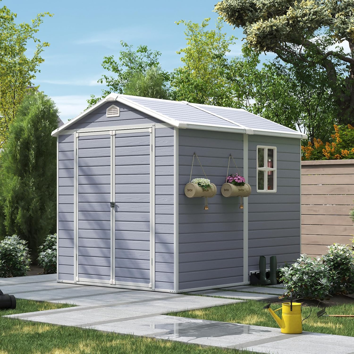 Resin Utility Storage Shed House