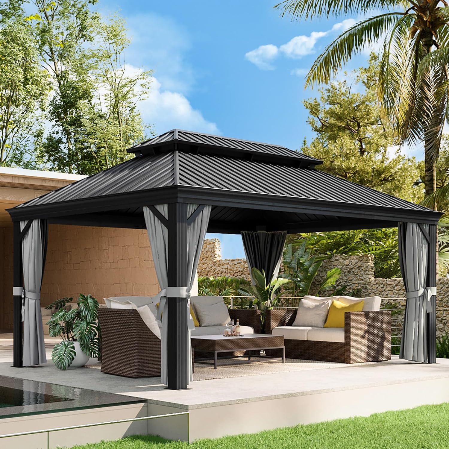 Aoxun Classic Hardtop Gazebo