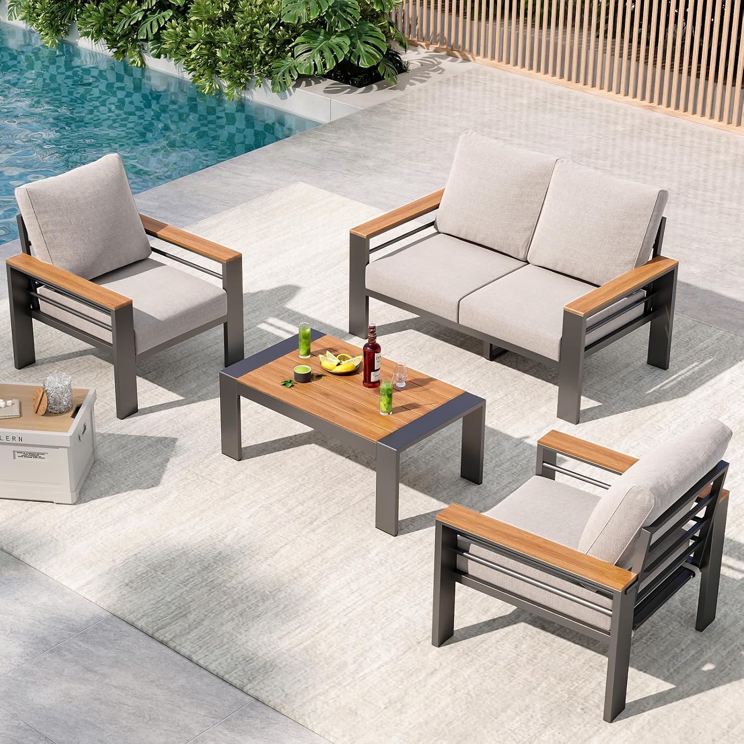 Aluminum Patio Furniture Set