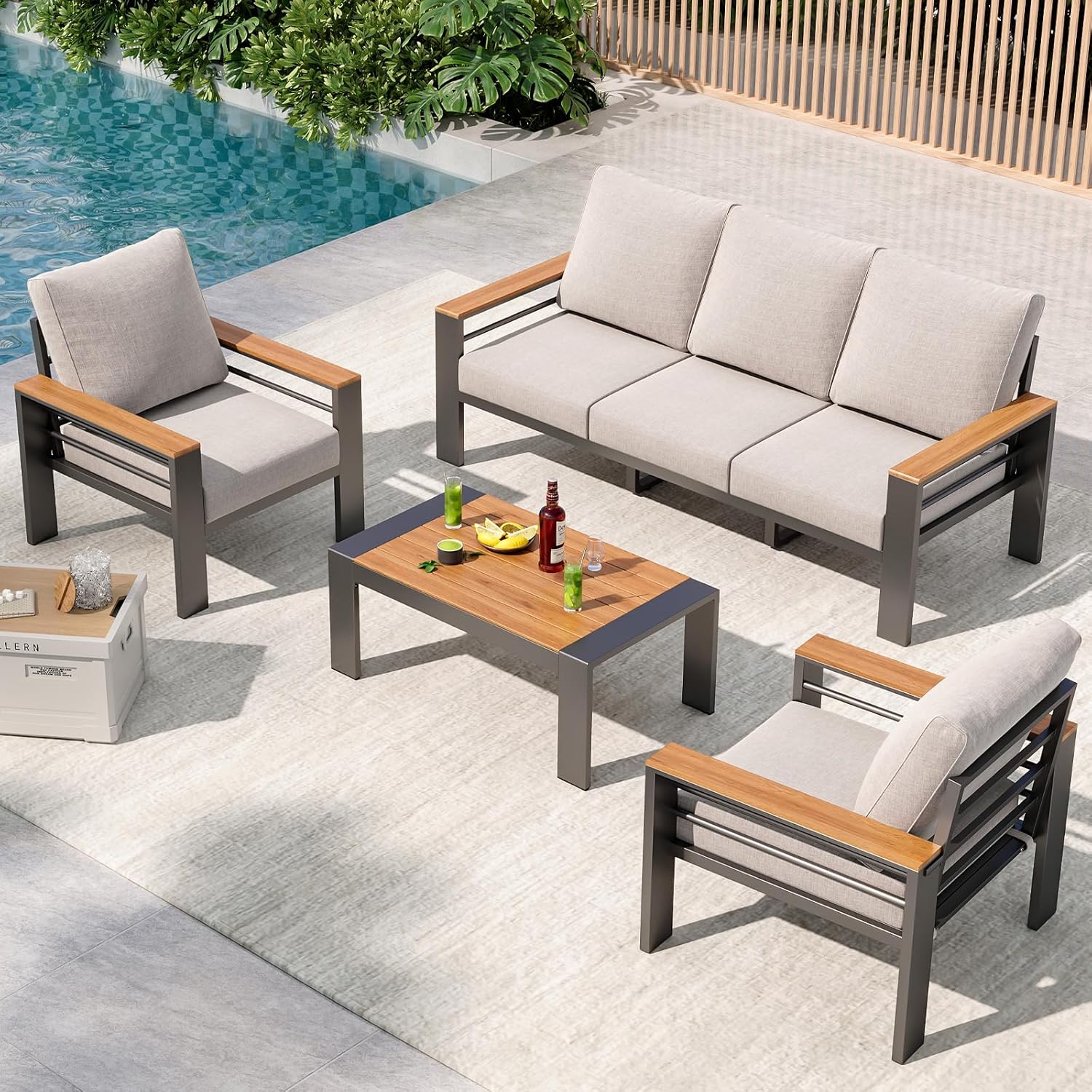 Aluminum Patio Furniture Set