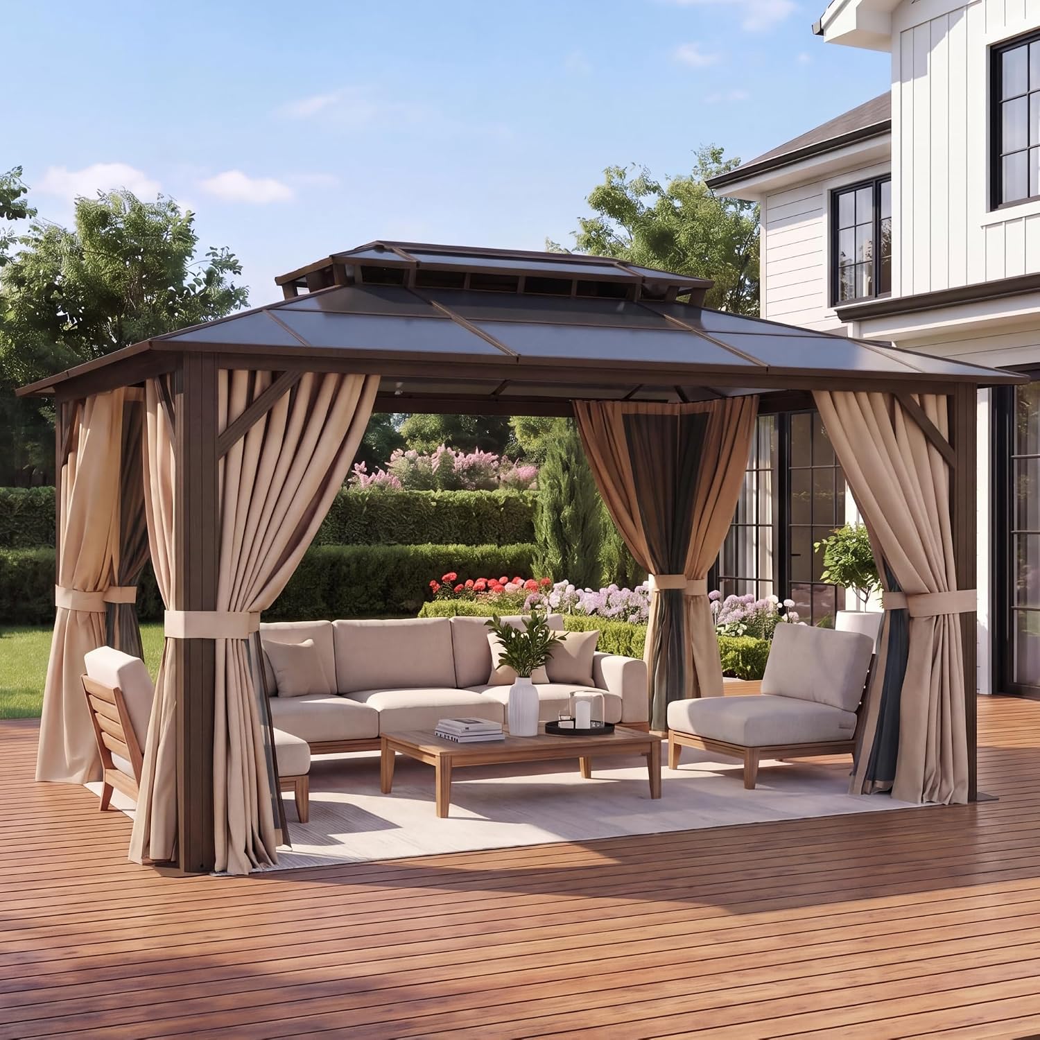 10' x 12' Polycarbonate Hardtop Gazebo