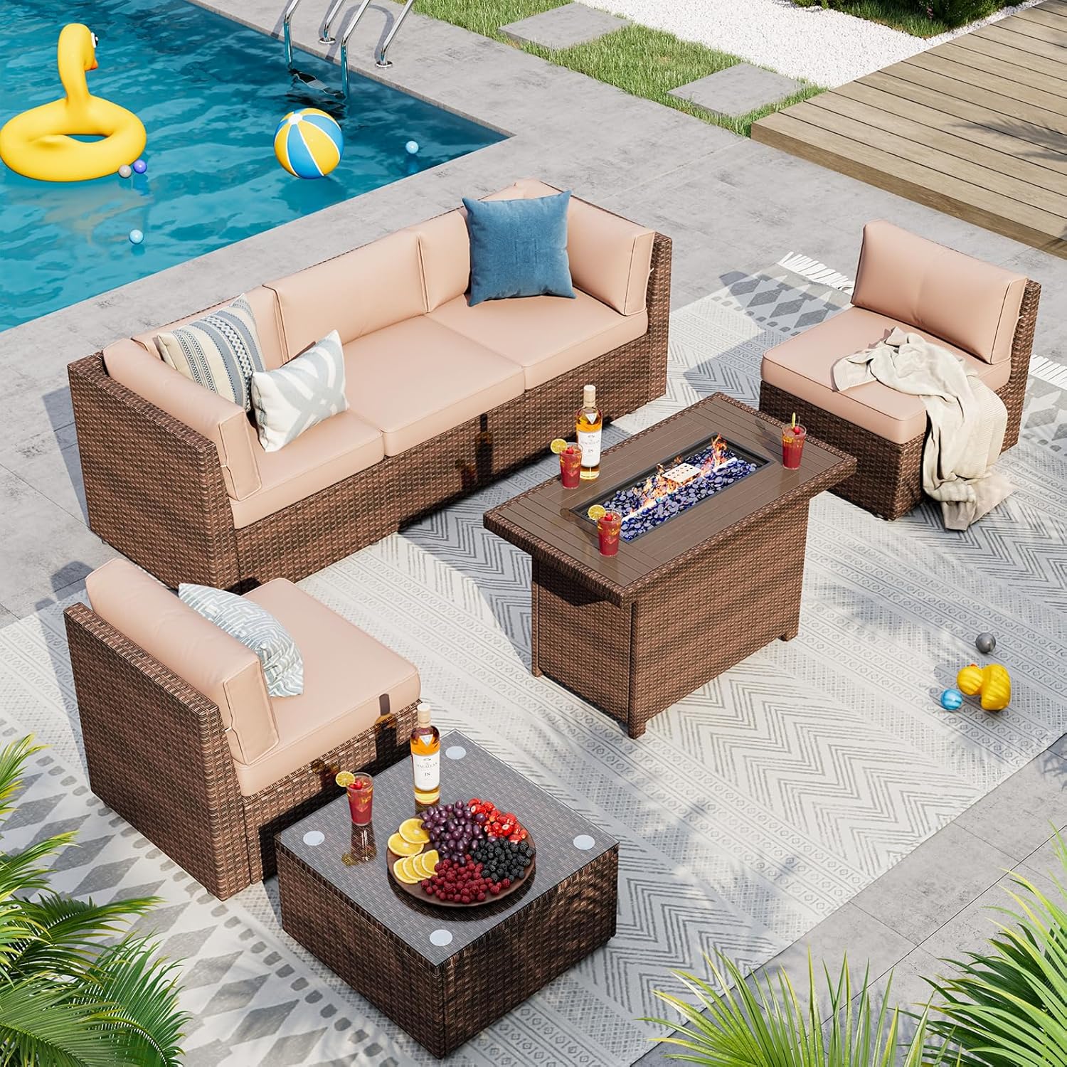 Outdoor Replacement Cushions for Patio Furniture Sets