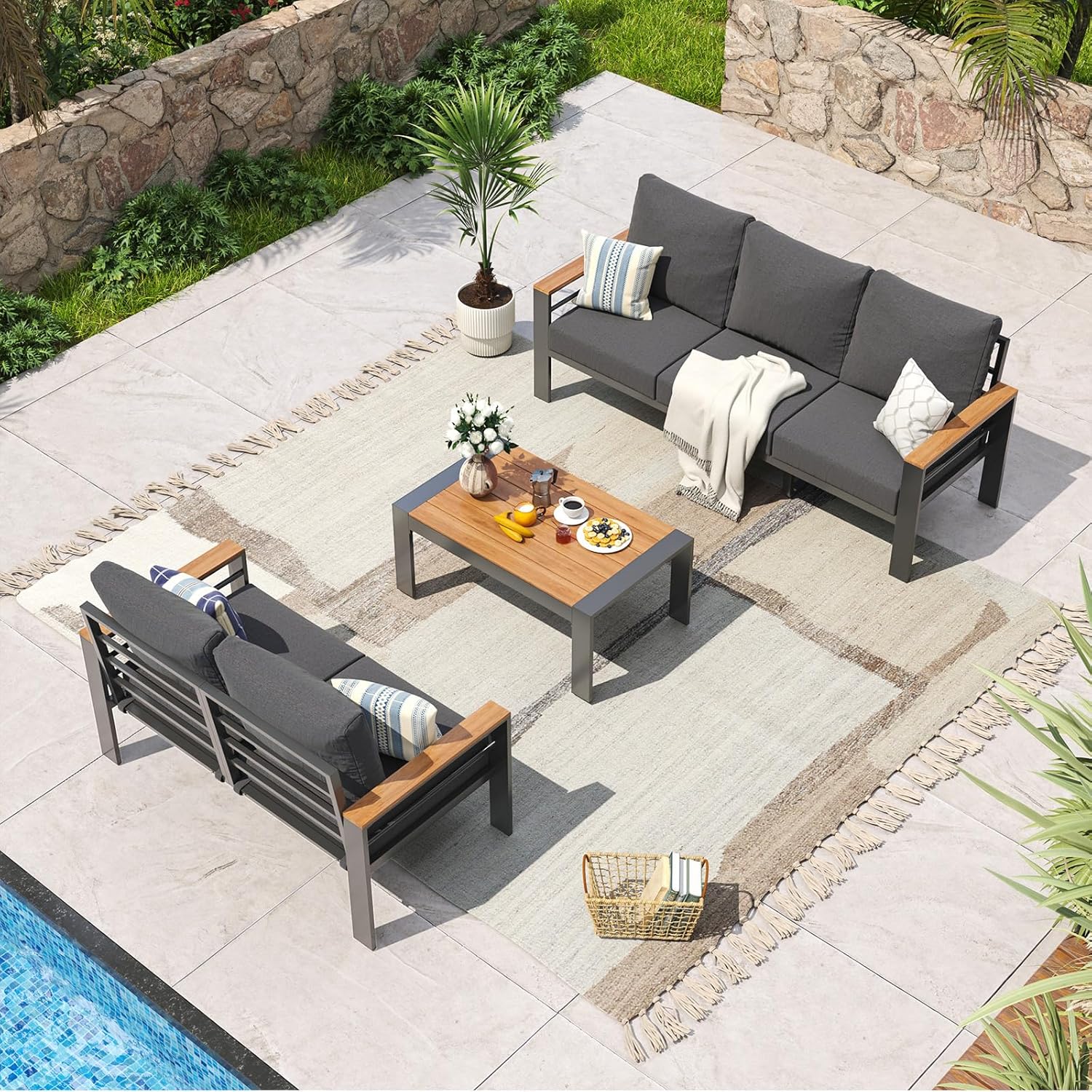 Aluminum Patio Furniture Set