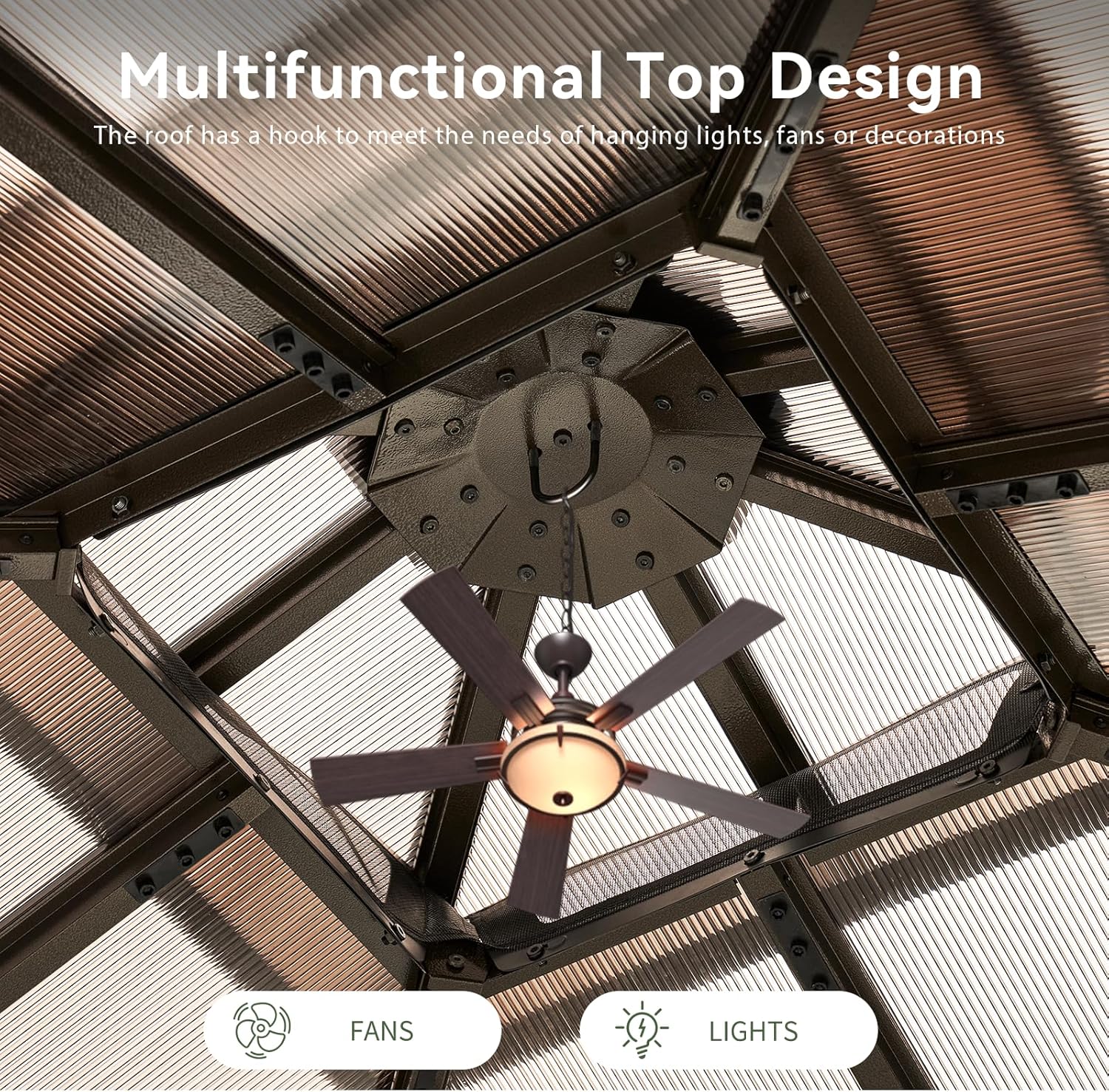Polycarbonate Hardtop Gazebo
