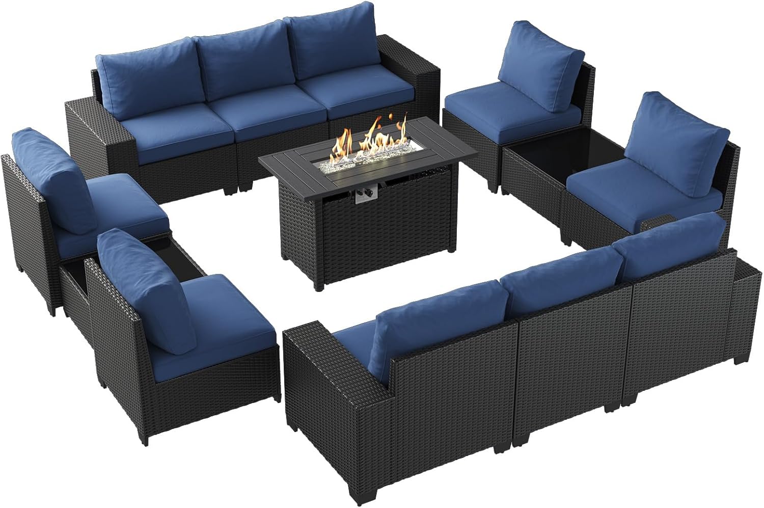 Patio Furniture Set 6 Pcs7Pcs/w Firepit9 Pcs Sofa