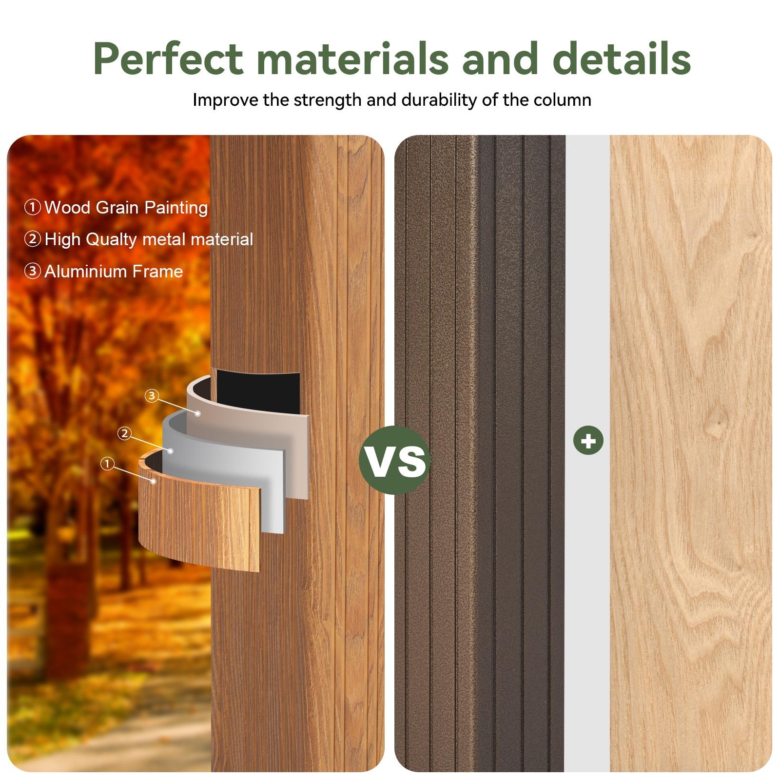 12x16FT Outdoor Hardtop Gazebo, Galvanized Steel Double Roof Gazebo with Curtains & Net for Patios, Deck, Backyard, Brown