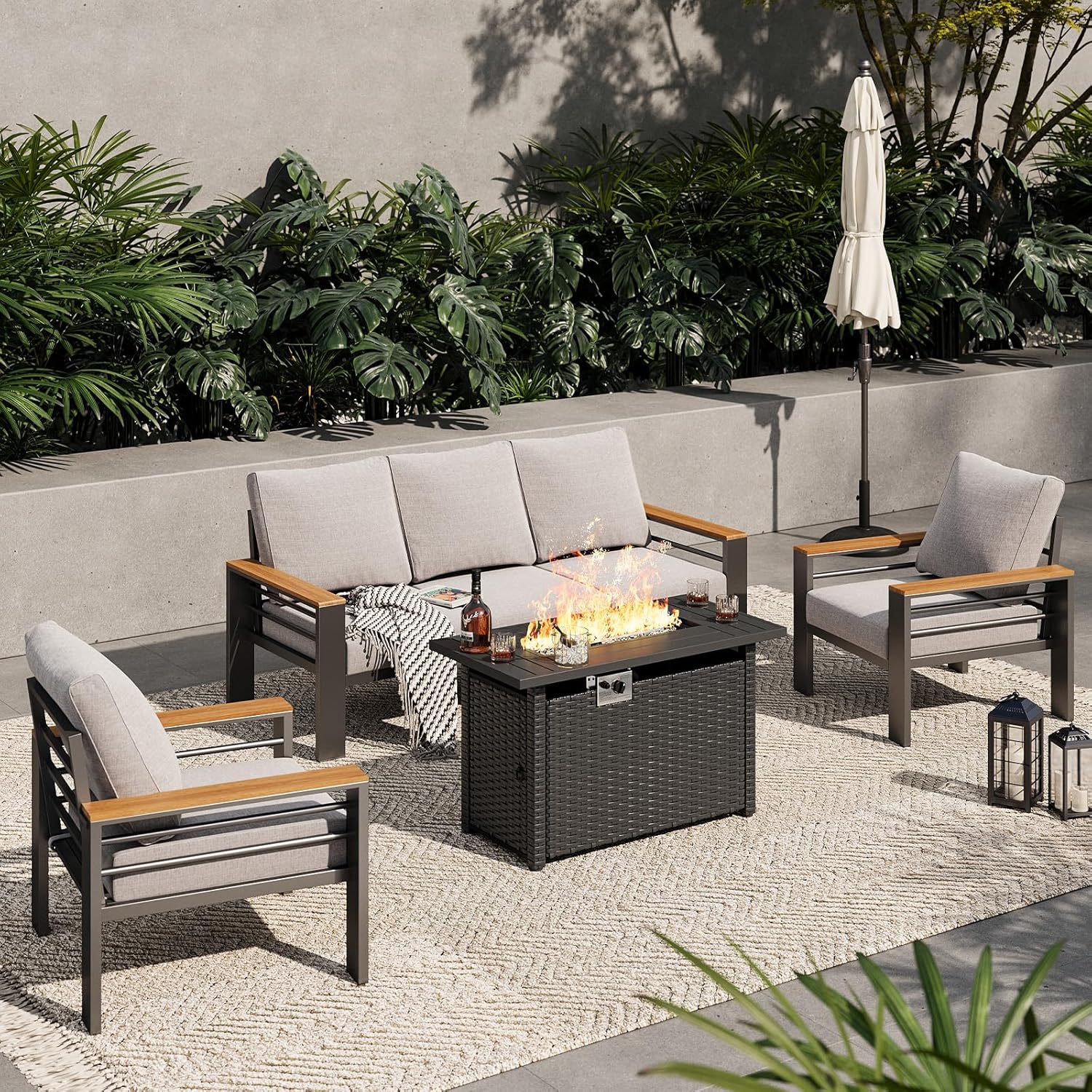 Aluminum Patio Furniture Set