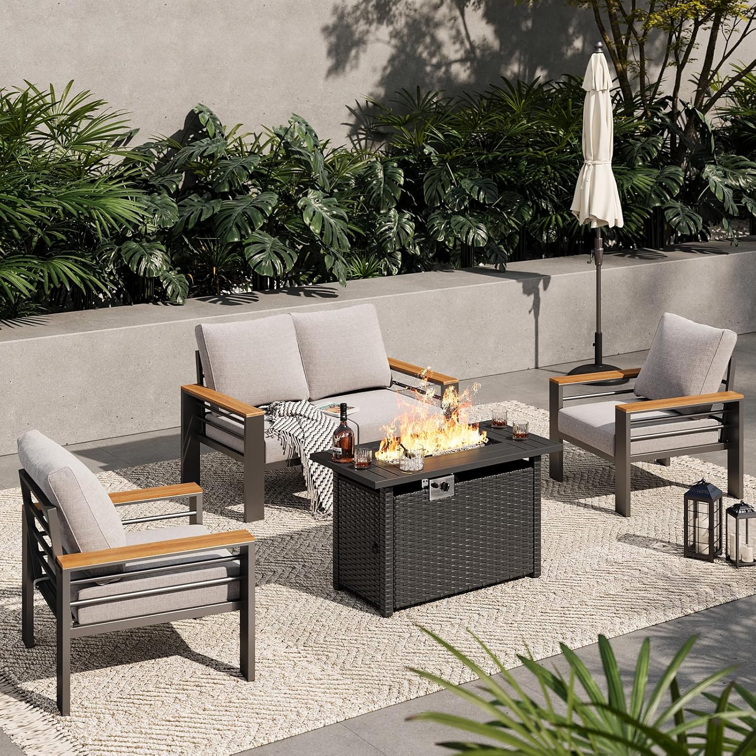 Aluminum Patio Furniture Set
