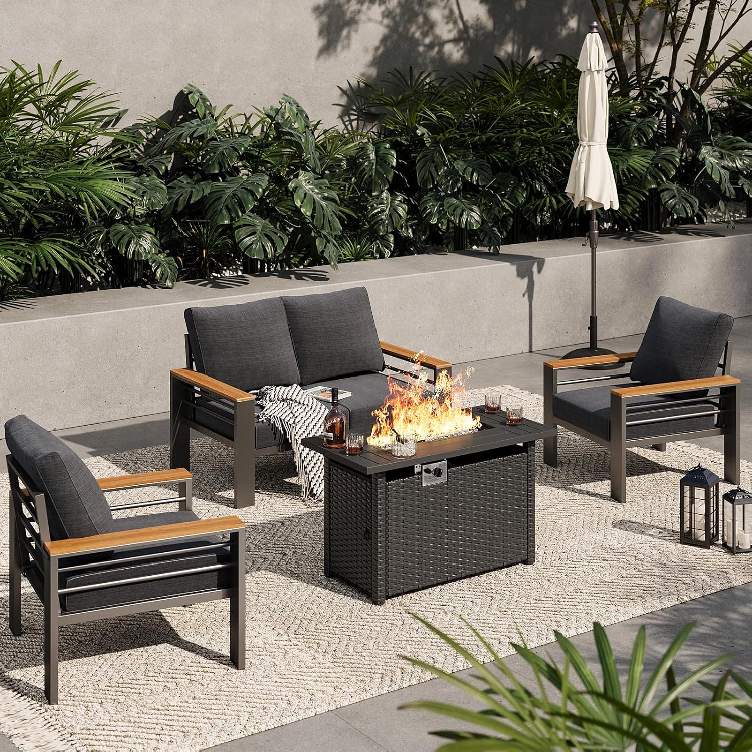 Aluminum Patio Furniture Set