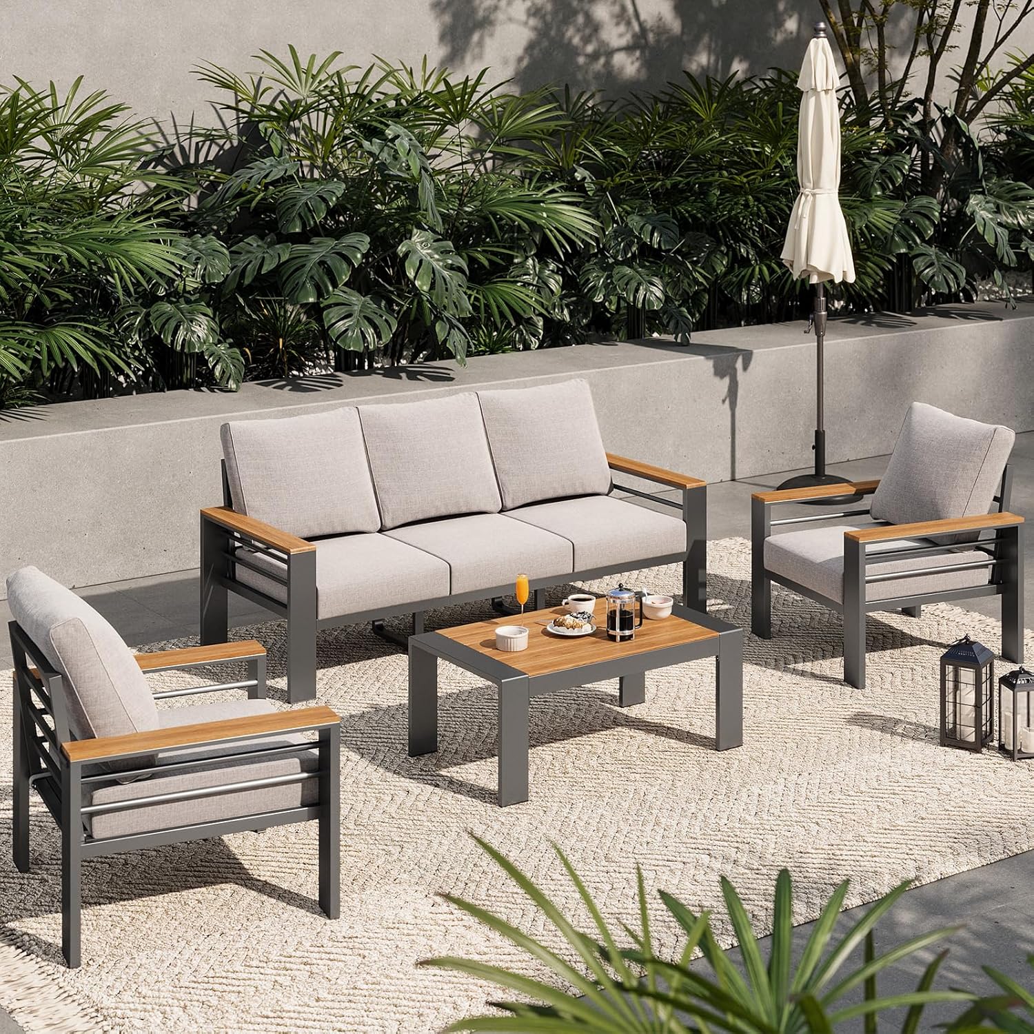 Aluminum Patio Furniture Set