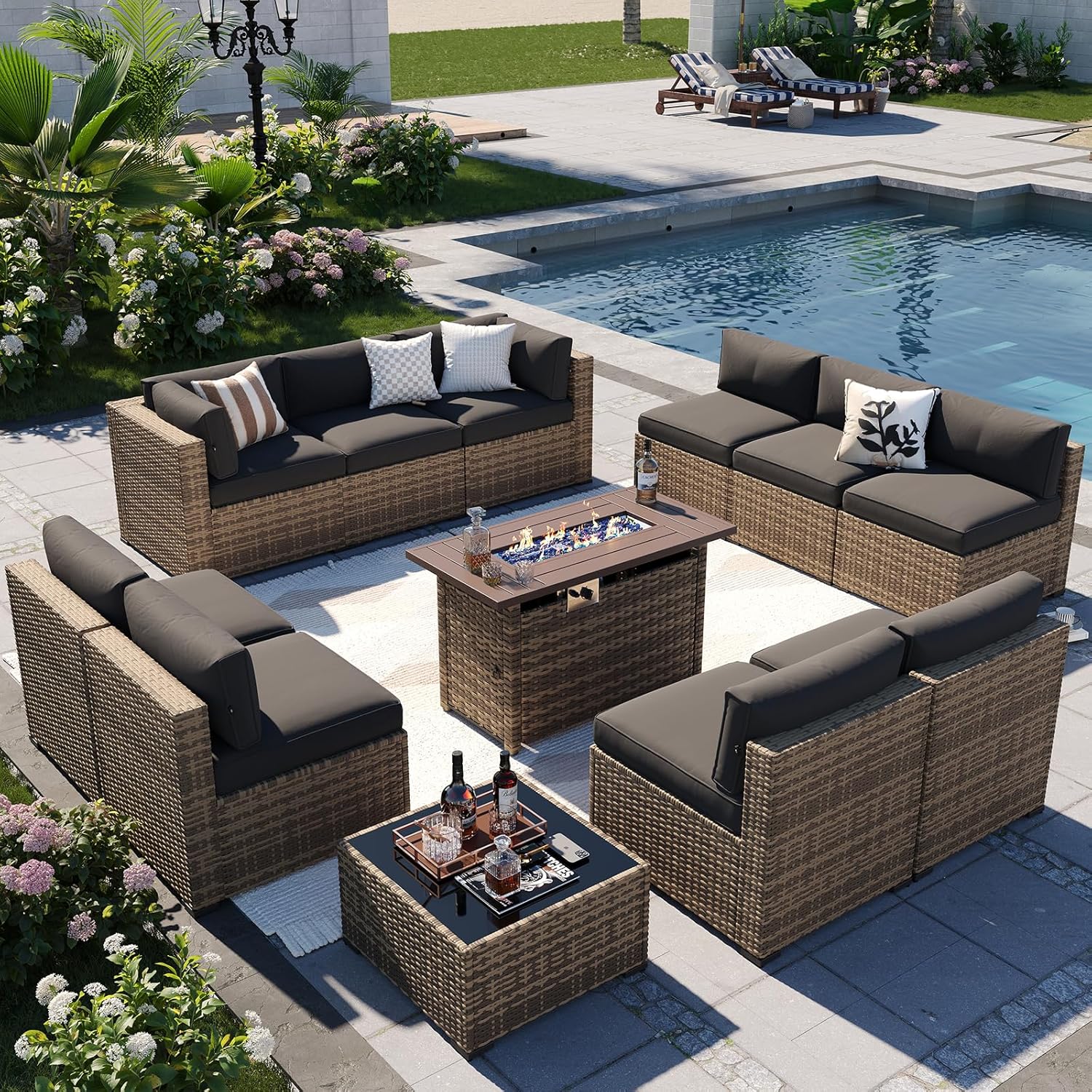 Aoxun Oasis Patio Furniture Set