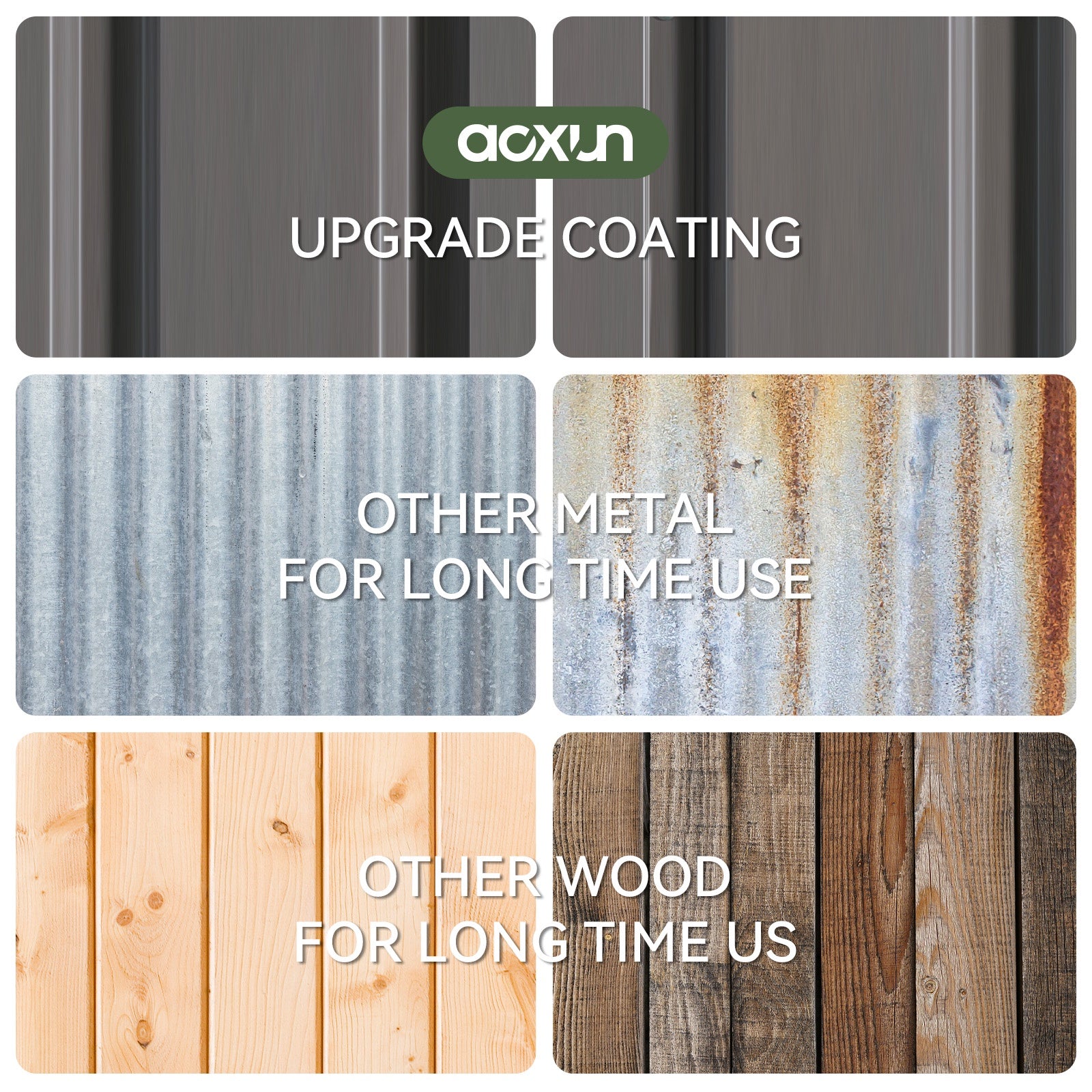 9.5 x 9.5 FT Outdoor Storage Shed, Patio Large Metal Shed with Lockable Door Waterproof Tool Shed for Paio, Lawn, Gray