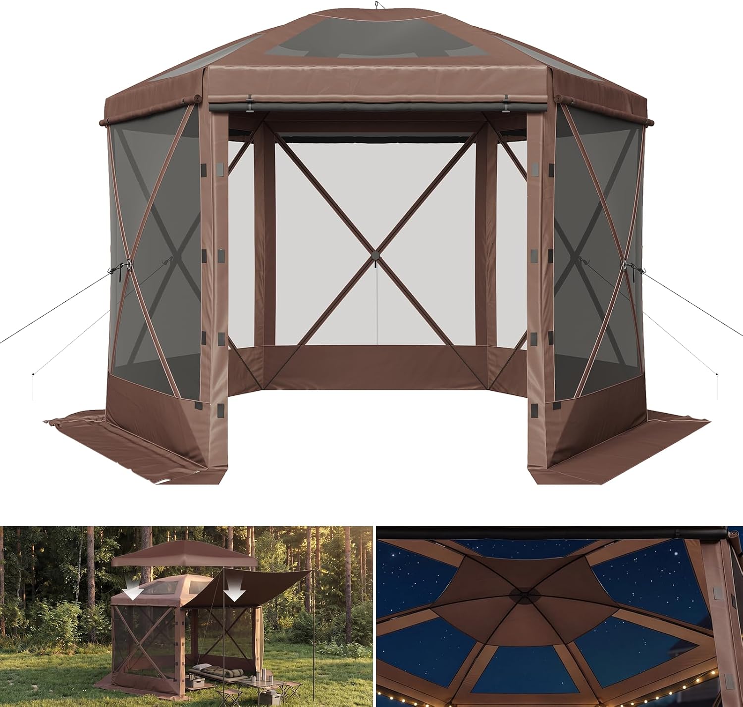 Aoxun 10x10ft Pop Up Canopy Tent