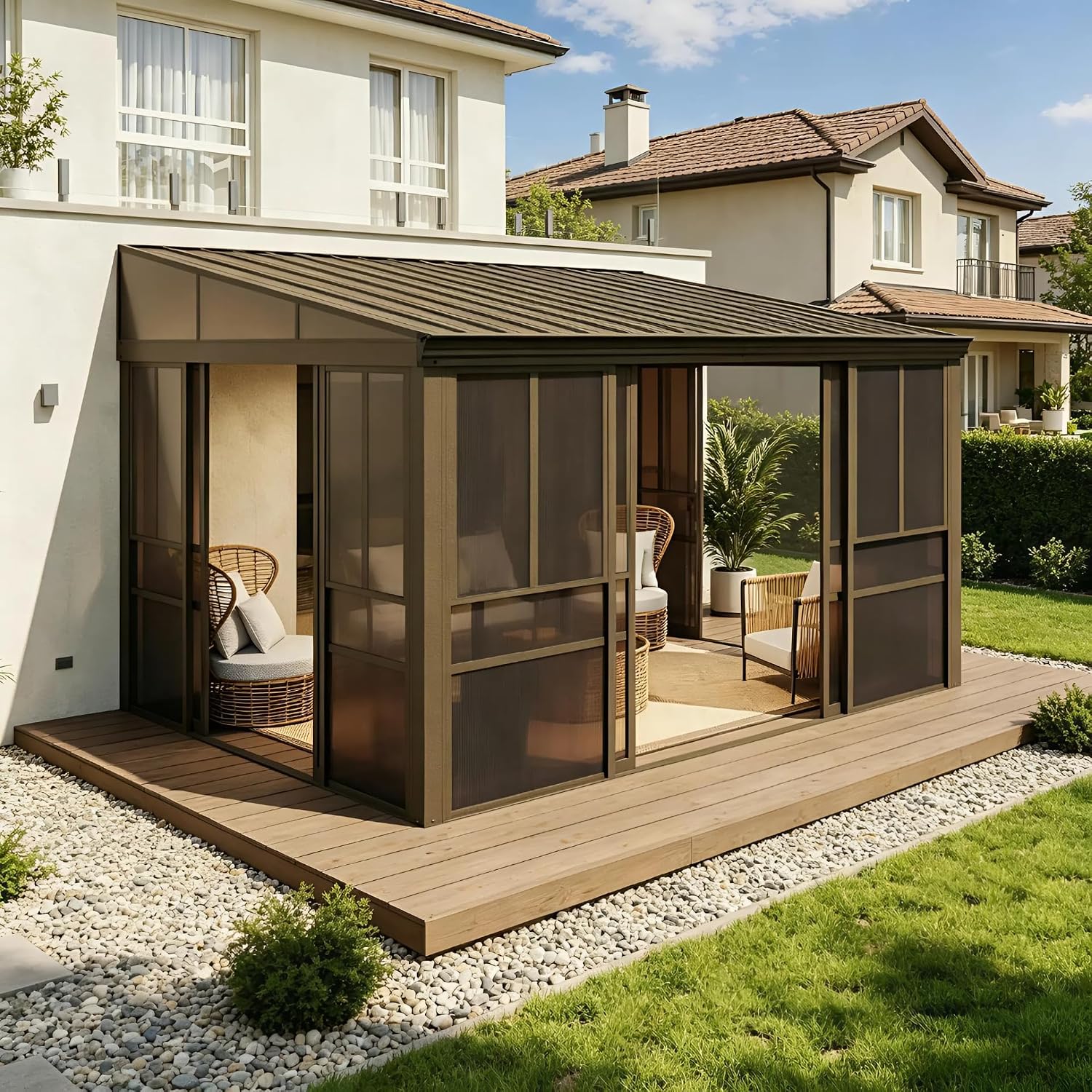 Aoxun Wall Mounted Sunroom