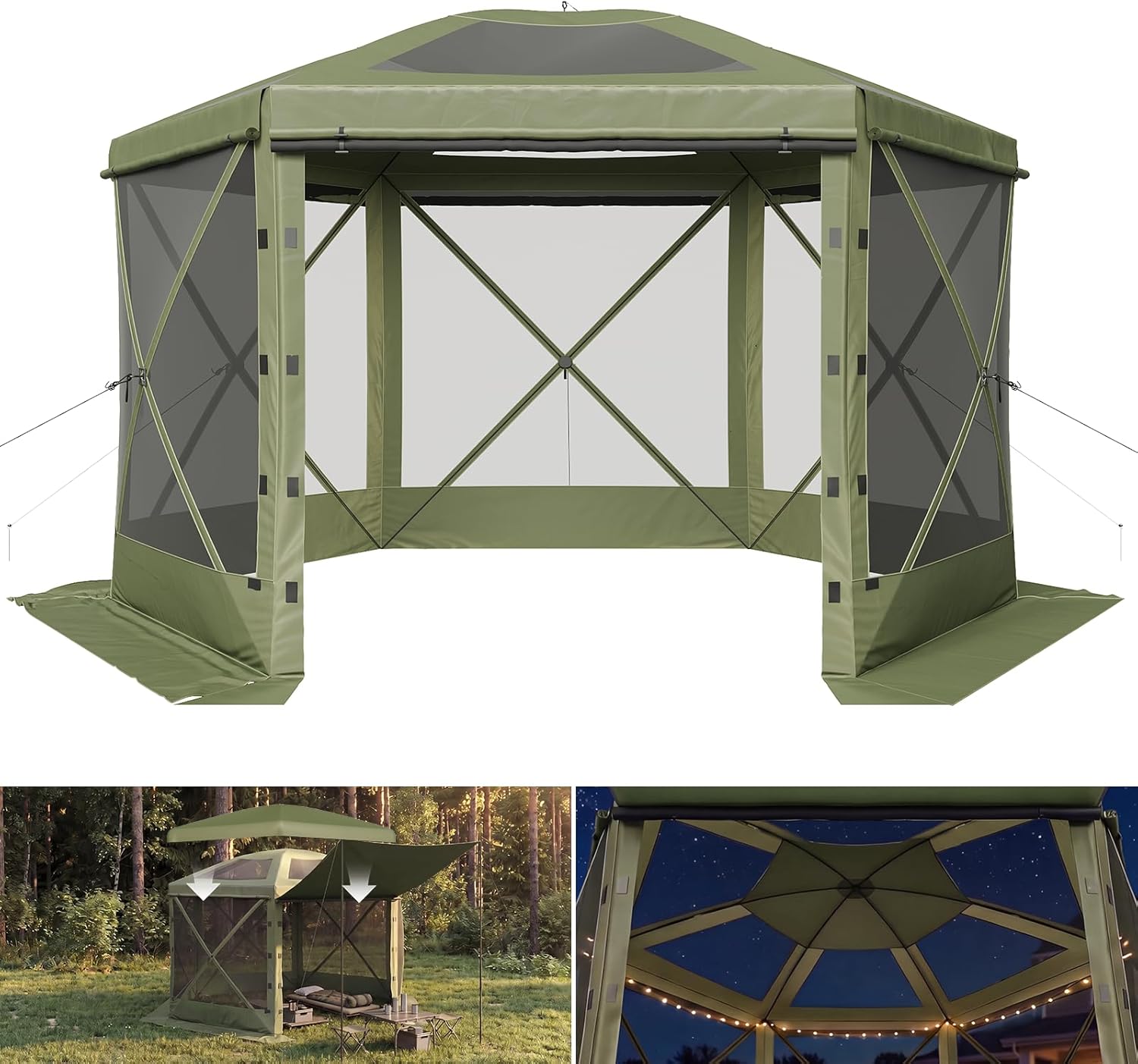 Aoxun 12x12ft Pop Up Canopy Tent