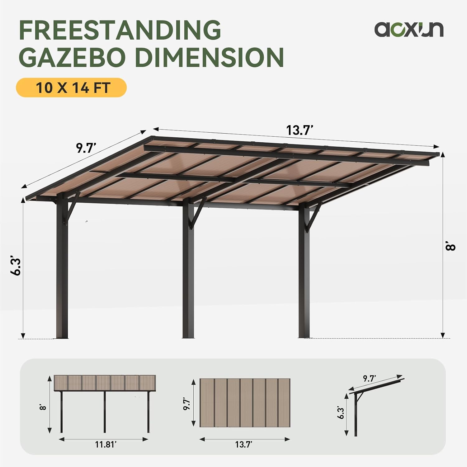 Aoxun 14' x 10' Gazebo