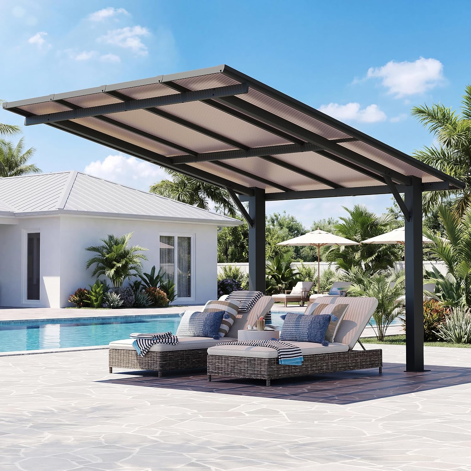 Aoxun Pergola Waterproof UV Resistant