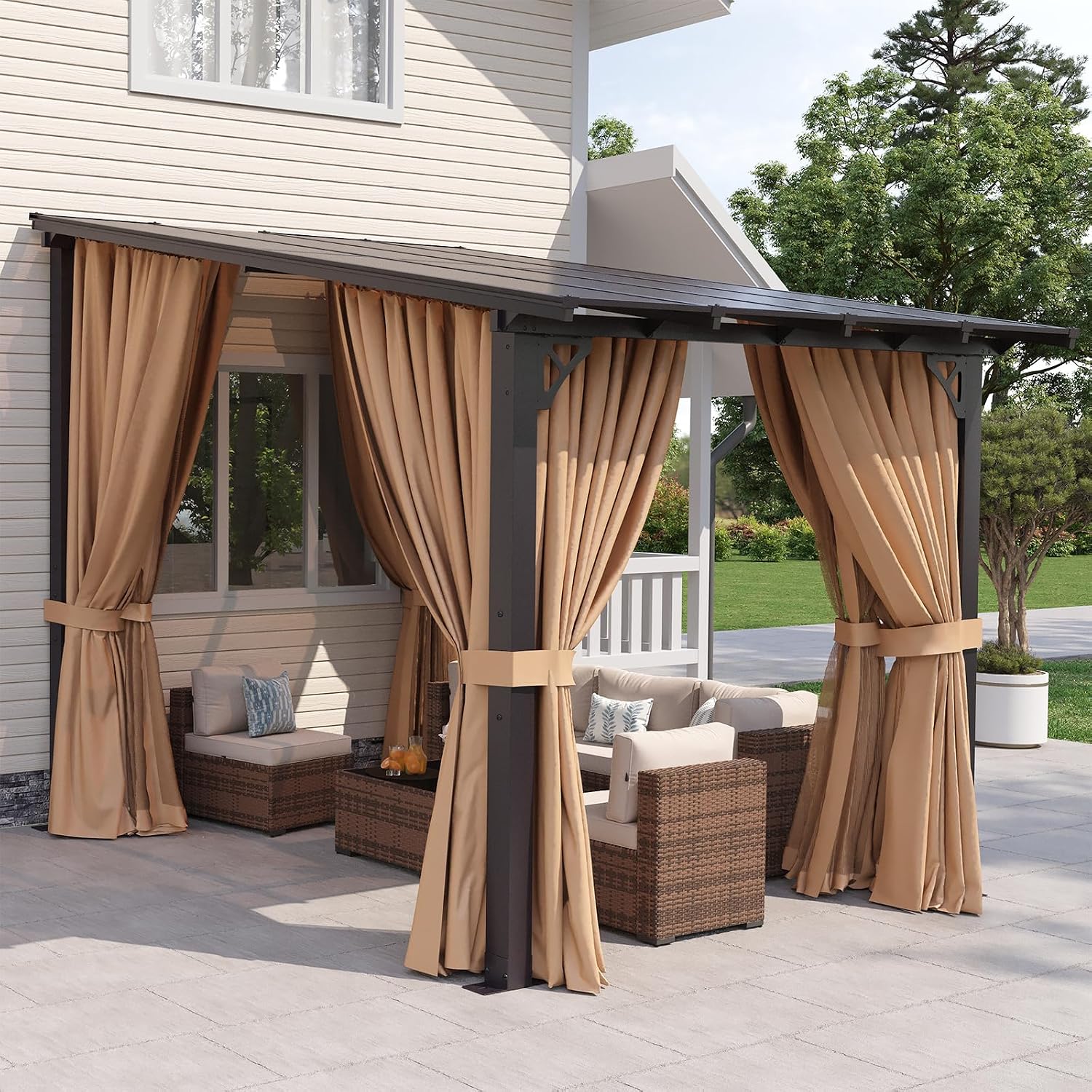Aoxun 8'x10' Lean to Gazebo