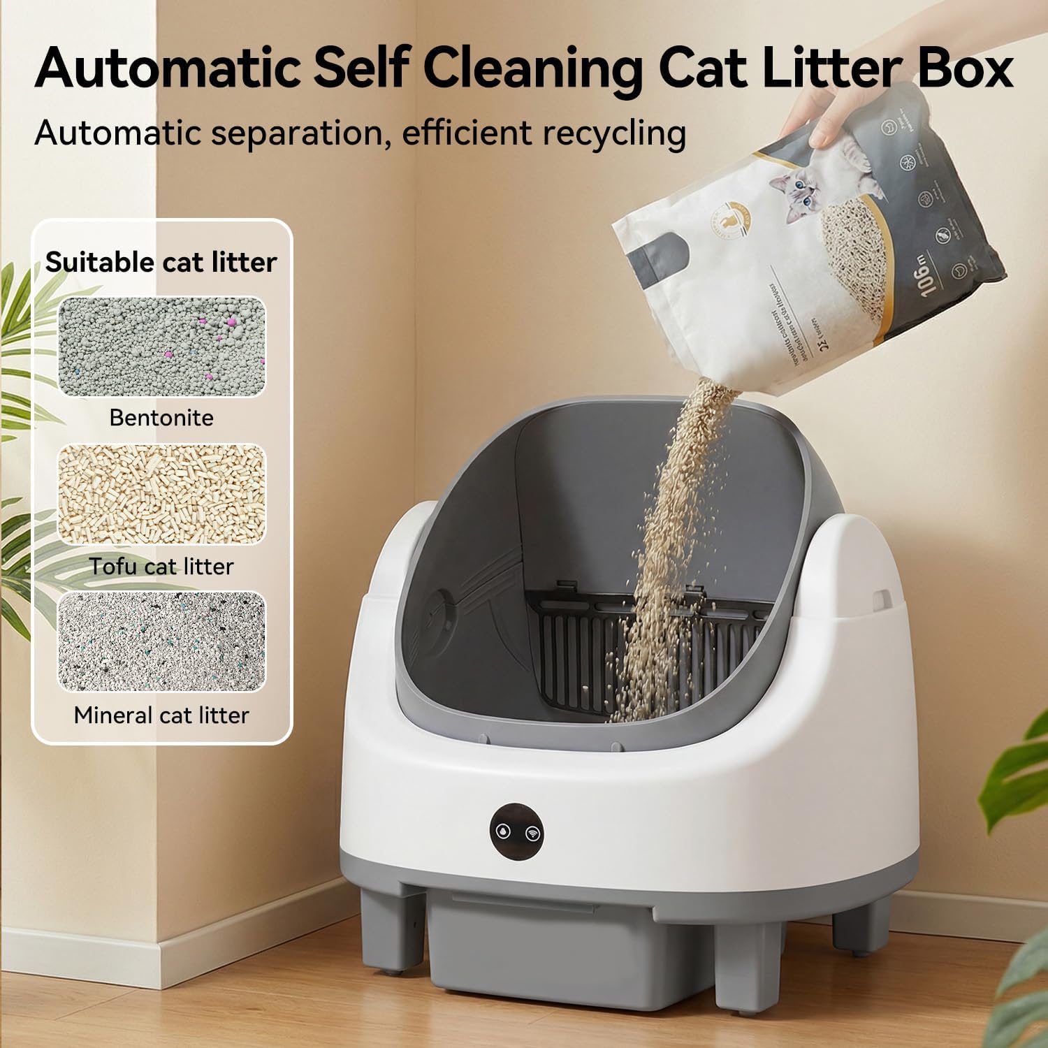 Aoxun Automatic Cat Litter Box