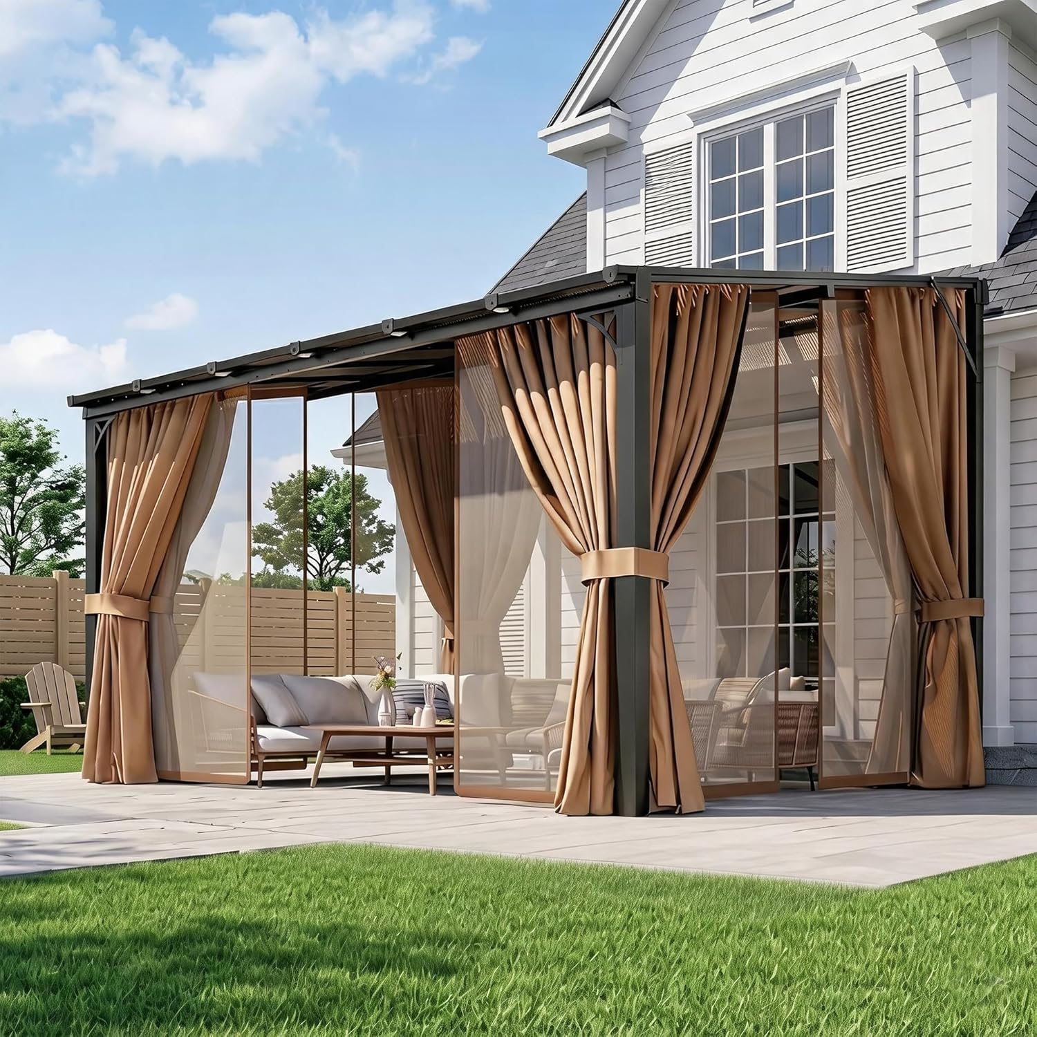 Aoxun 10'x12' Lean to Gazebo