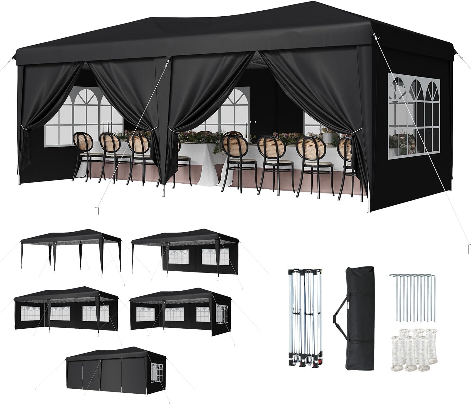 Aoxun Outdoor Canopy Waterproof 10X20