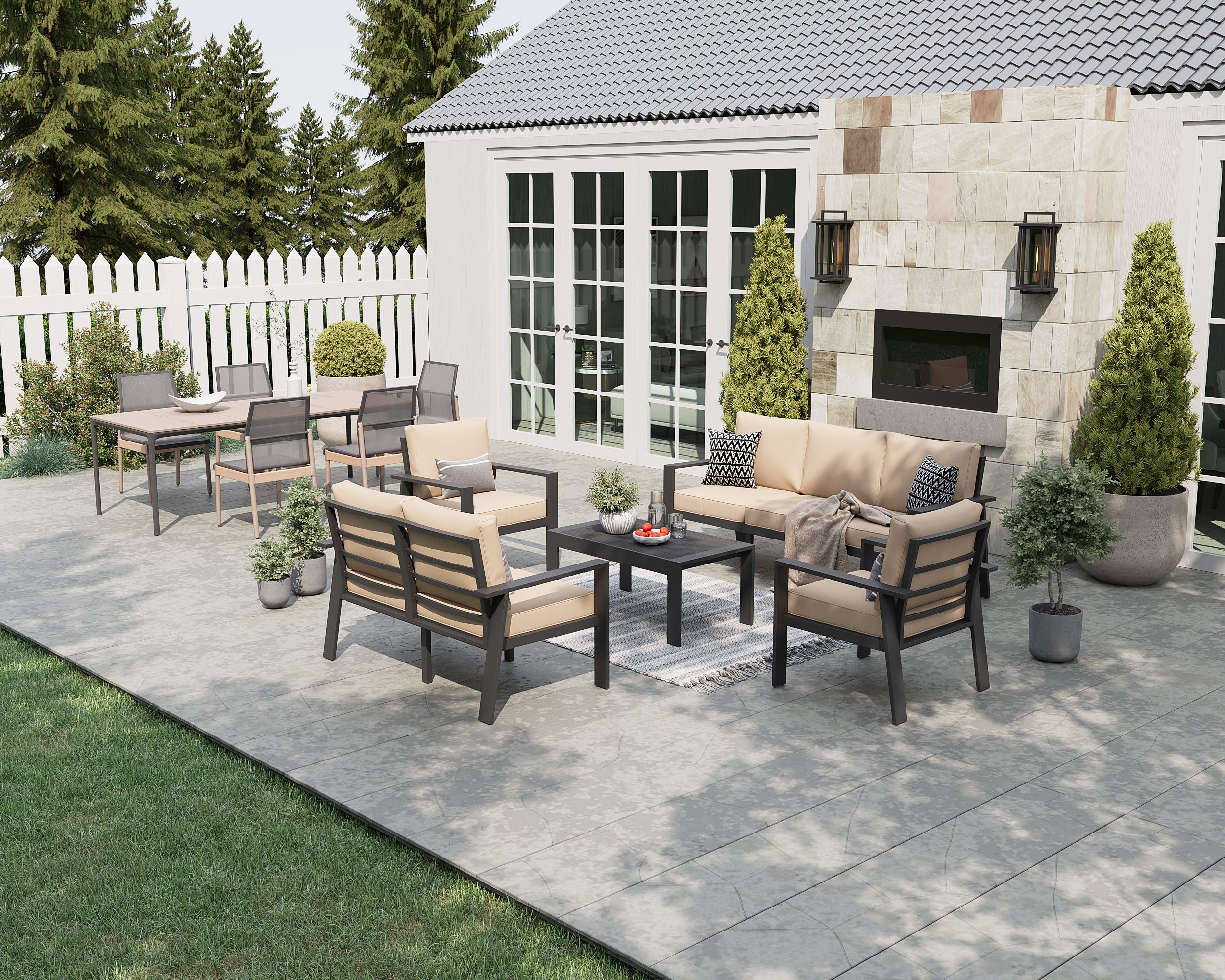 Aluminum Patio Furniture Set
