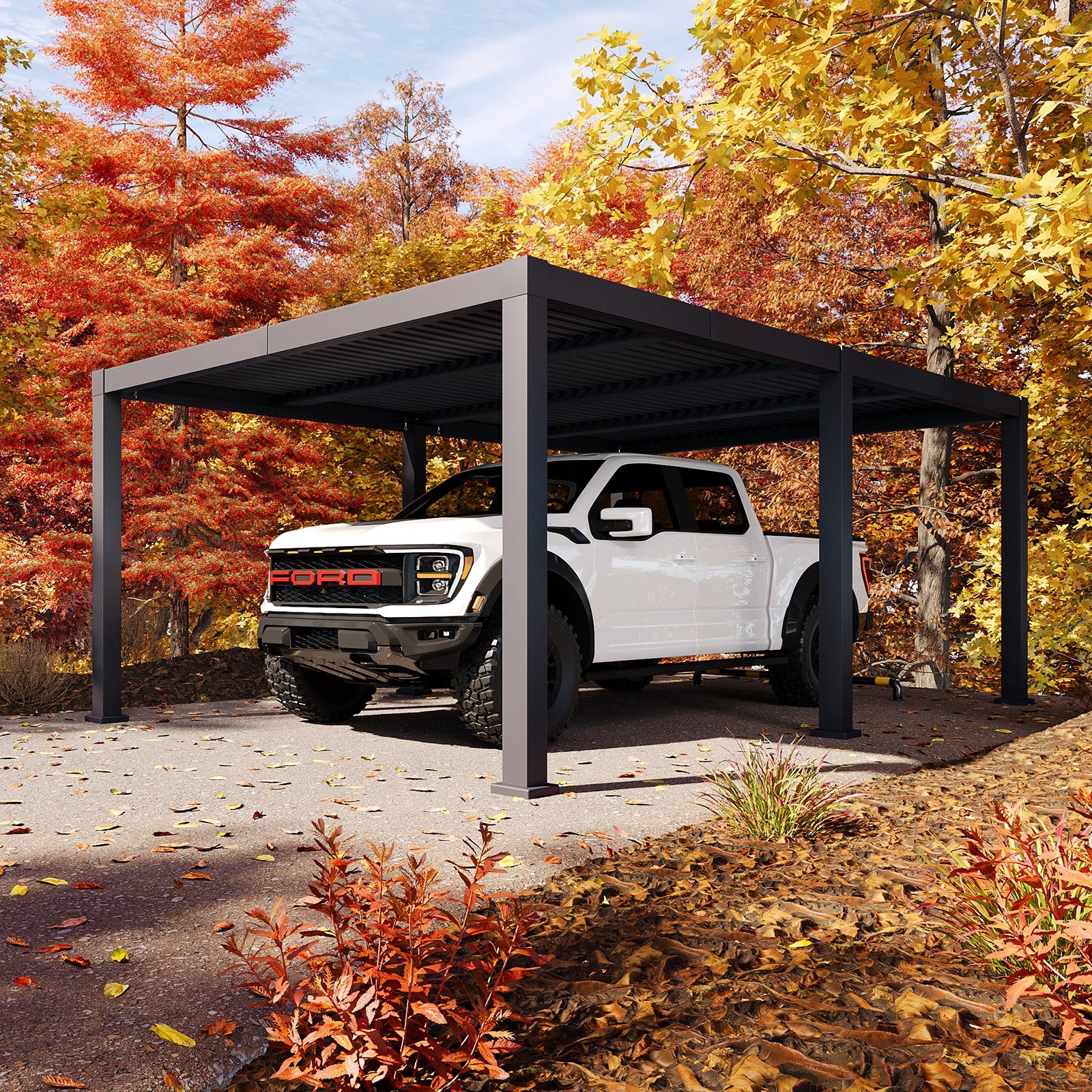 10' x 10' Louvered Aluminum Pergola