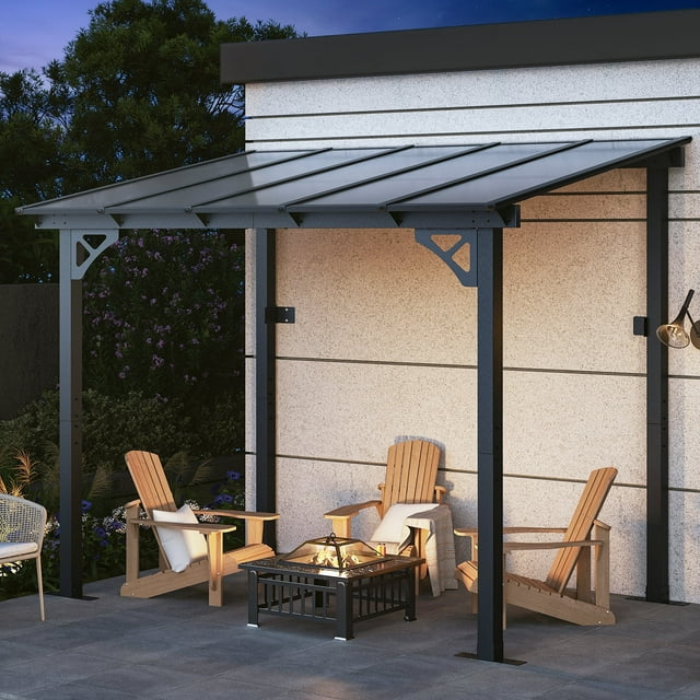 8' x 5' Gazebo for Patio, Gazebo Pergola with Sloped Roof, Grill Gazebo