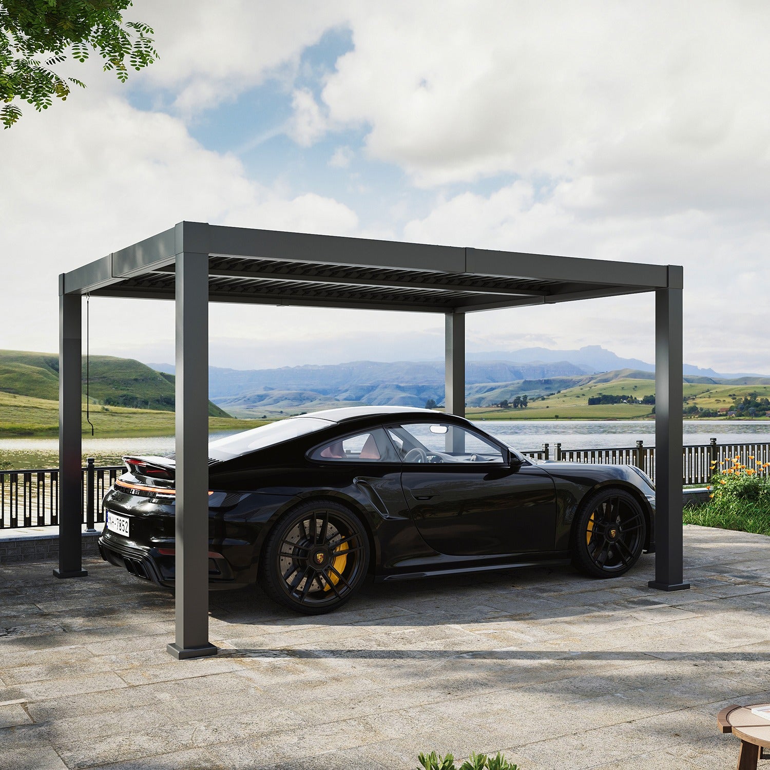 Louvered Aluminum Pergola