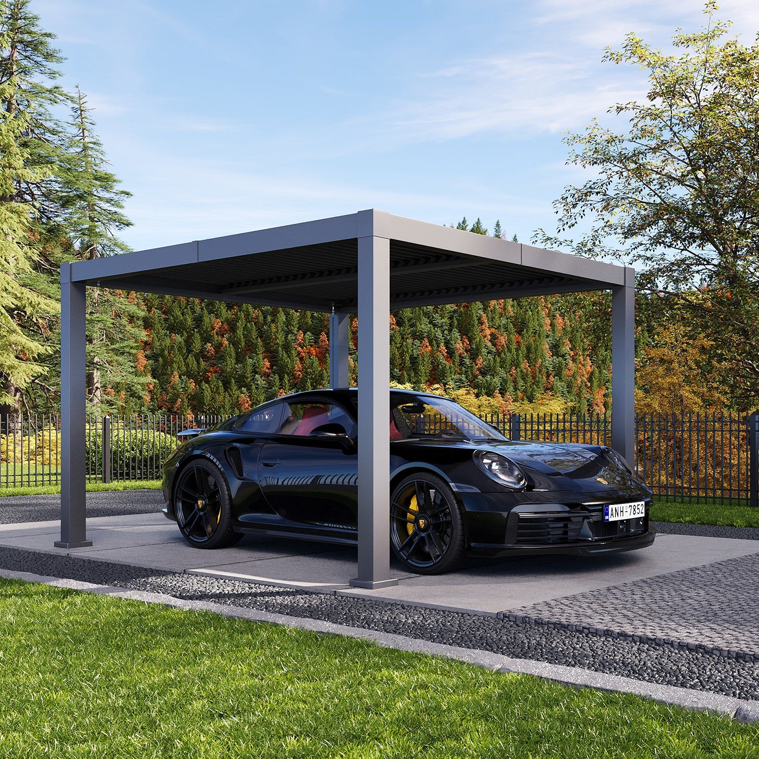 Louvered Aluminum Pergola