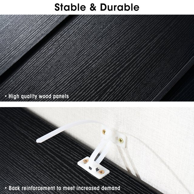 6 Tier Standard Bookcase, 71.5" Tall Wooden Storage Book Shelf for Home Office and Bedroom, Black