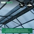 Clouddwell 12'x20' Hardtop Gazebo - Polycarbonate Double Roof with Netting & Curtains for Patio, Garden Sun Protection,Gray