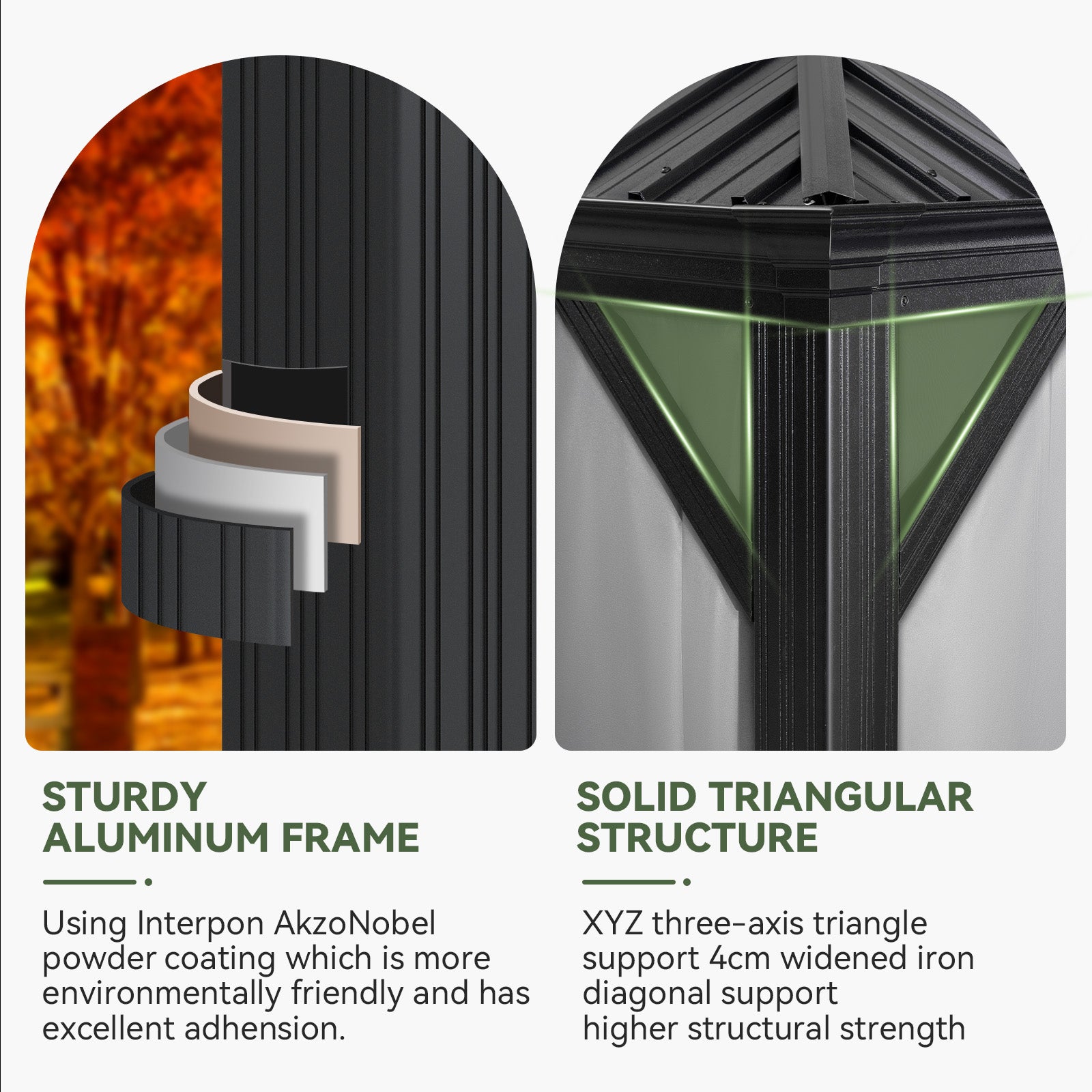 Hardtop Aluminum Gazebo with Rain Gutter
