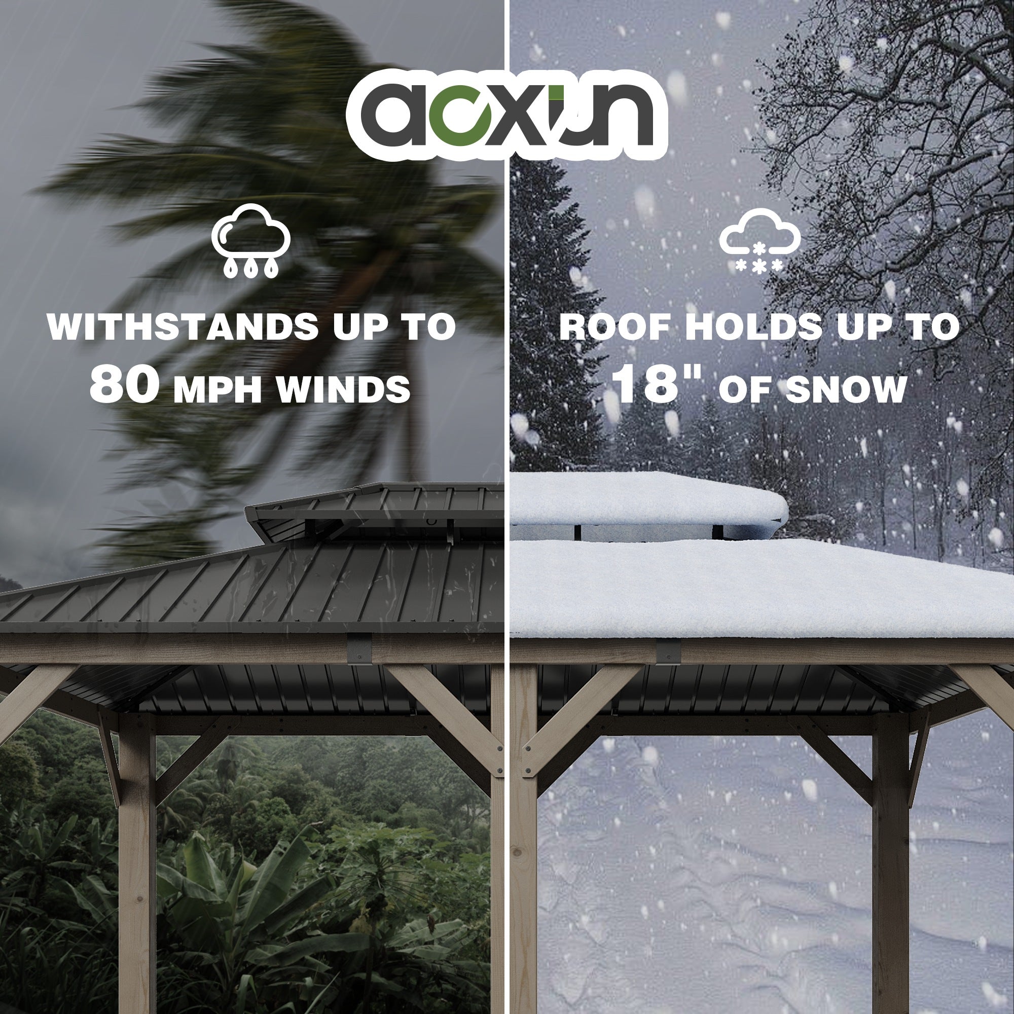 Hardtop Cedar Wood Gazebo