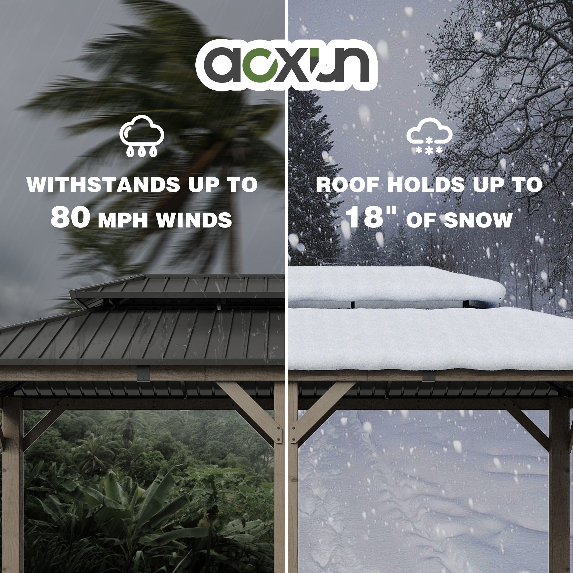 Hardtop Cedar Wood Gazebo