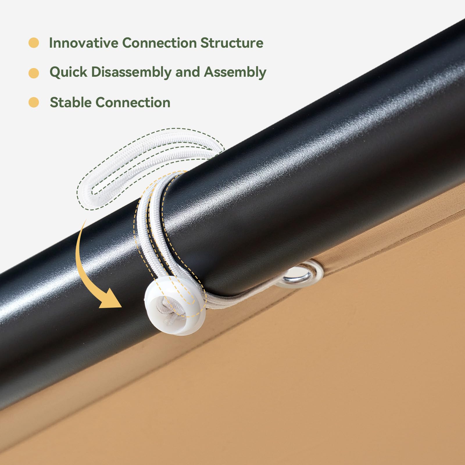 10x6 Wall-Mounted Canopy Gazebo with Water Resistant & UV-Resistant