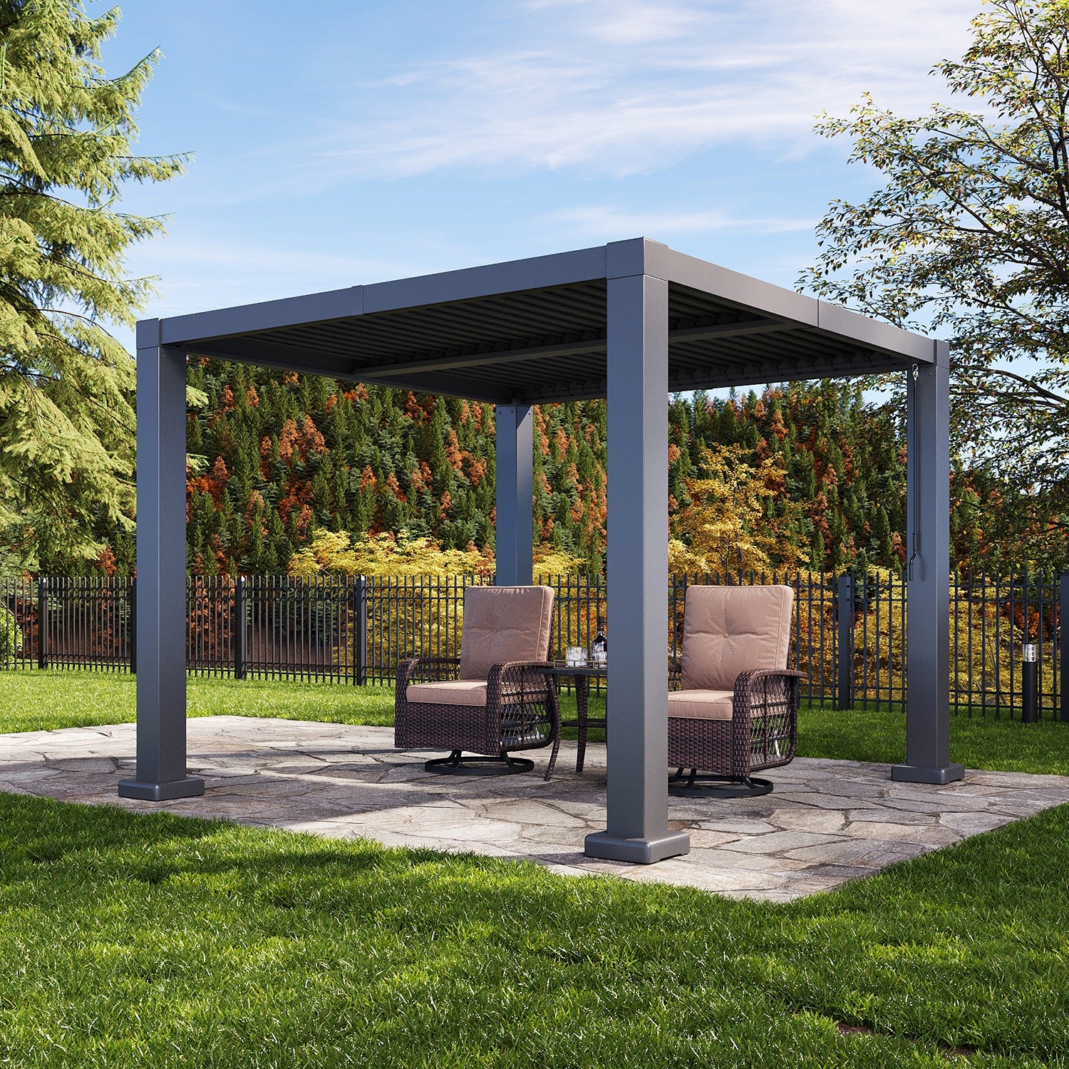 Louvered Aluminum Pergola