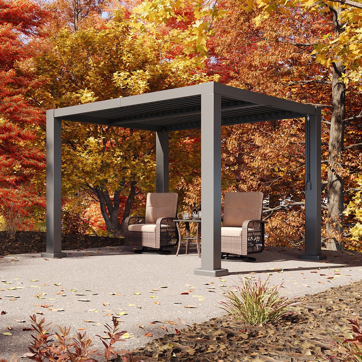 Louvered Aluminum Pergola
