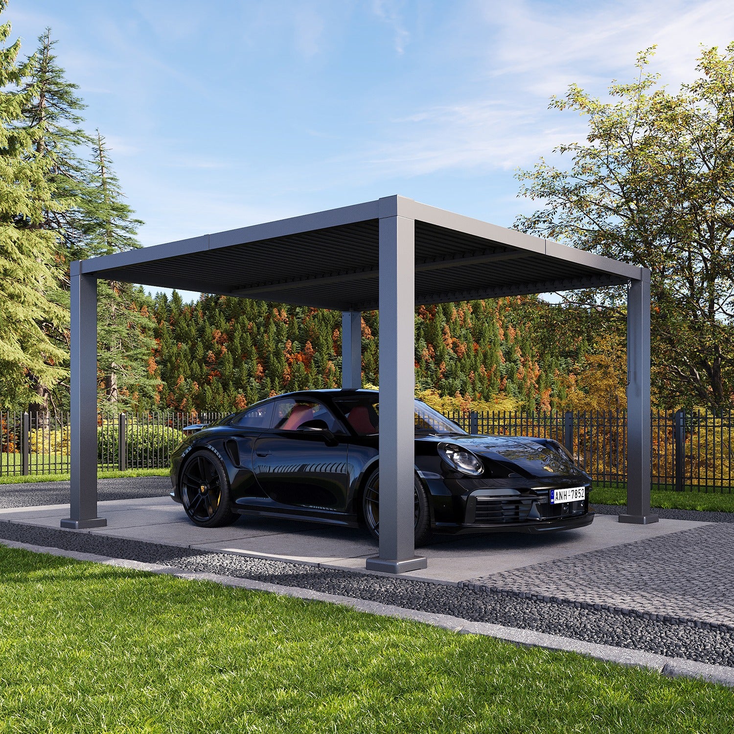 Louvered Aluminum Pergola