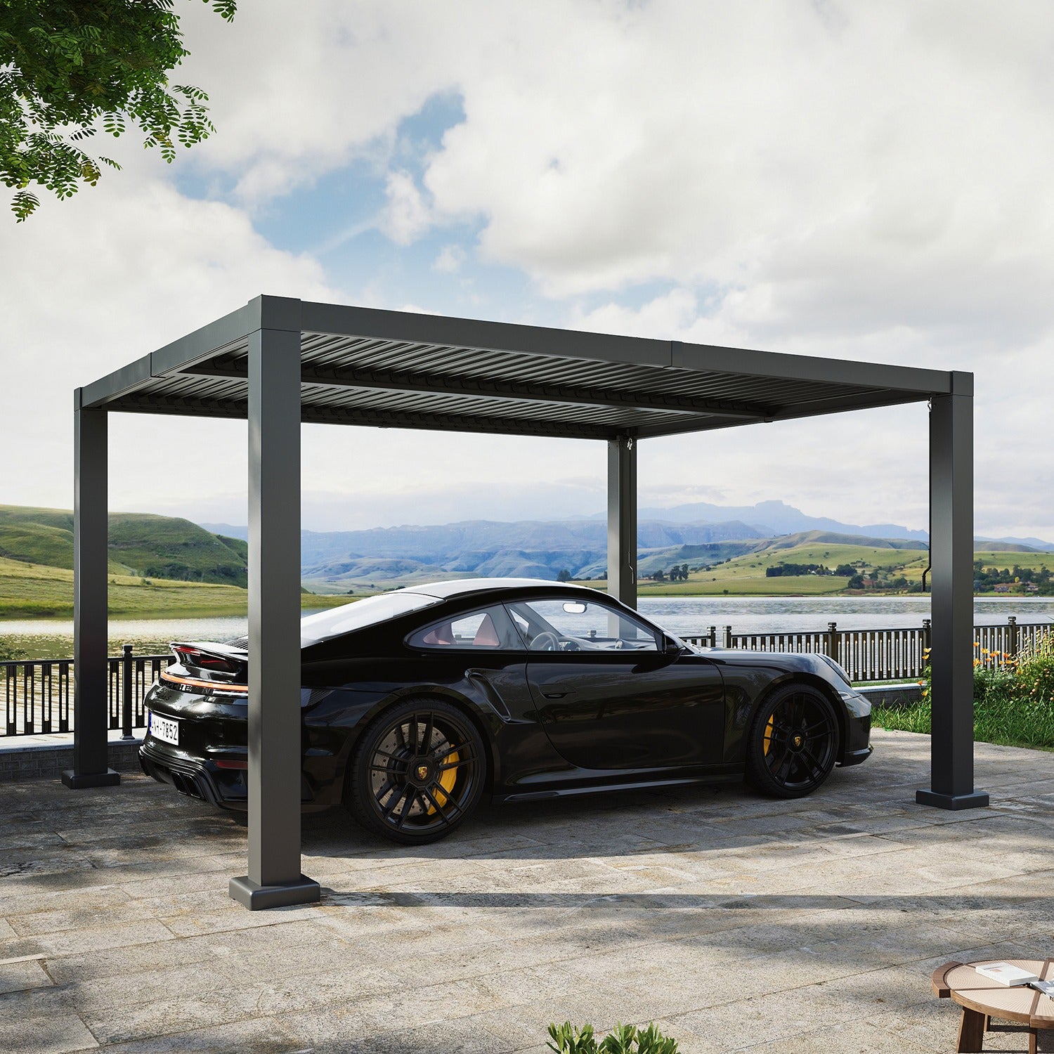 Louvered Aluminum Pergola