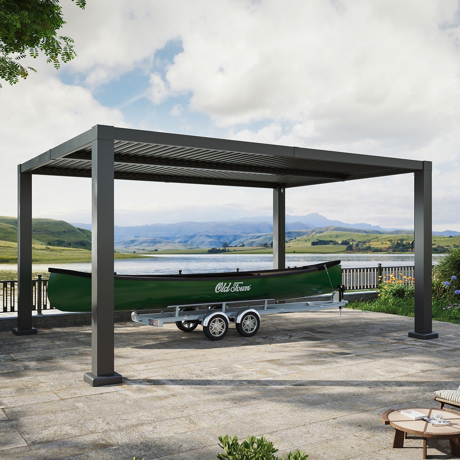 Louvered Aluminum Pergola