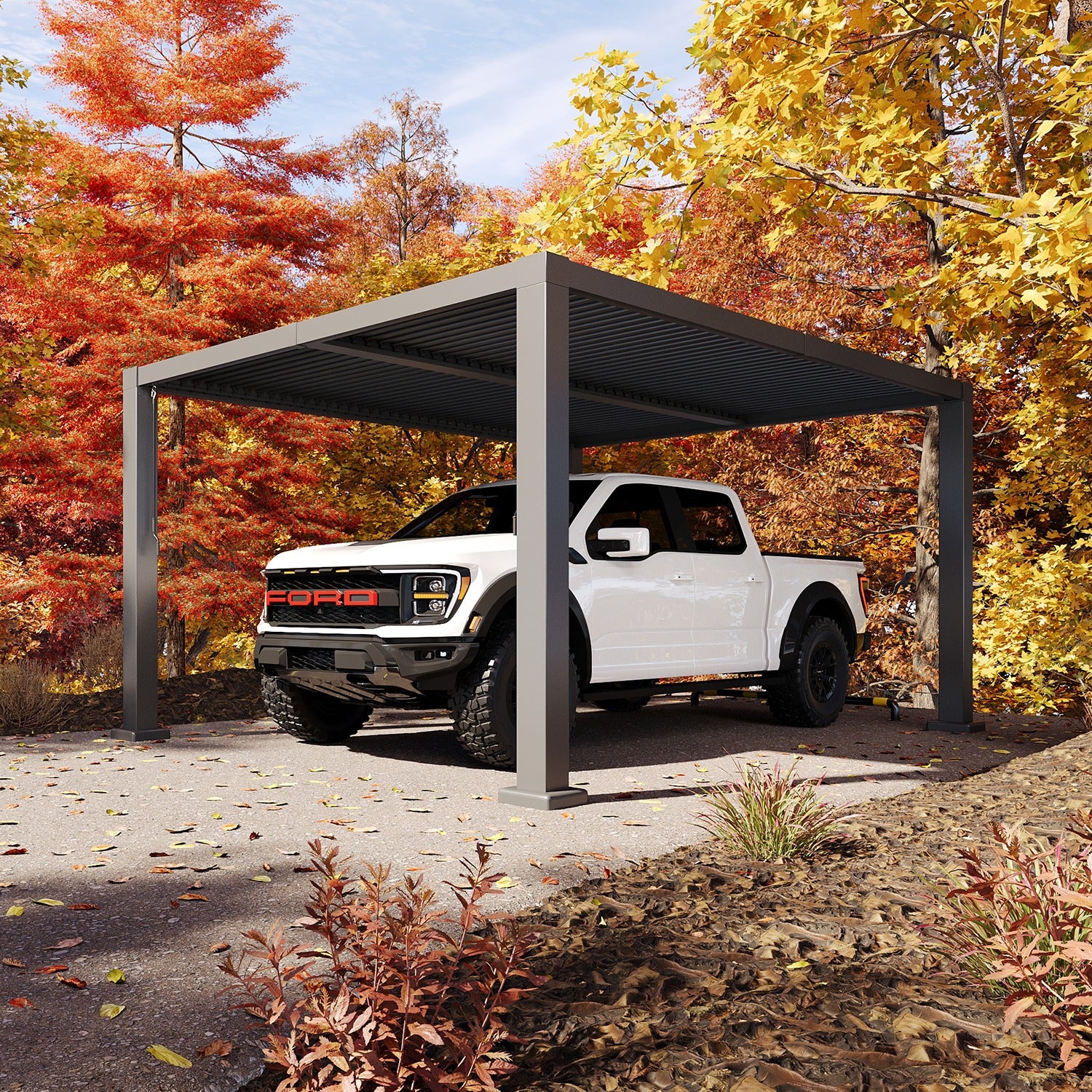 Louvered Aluminum Pergola
