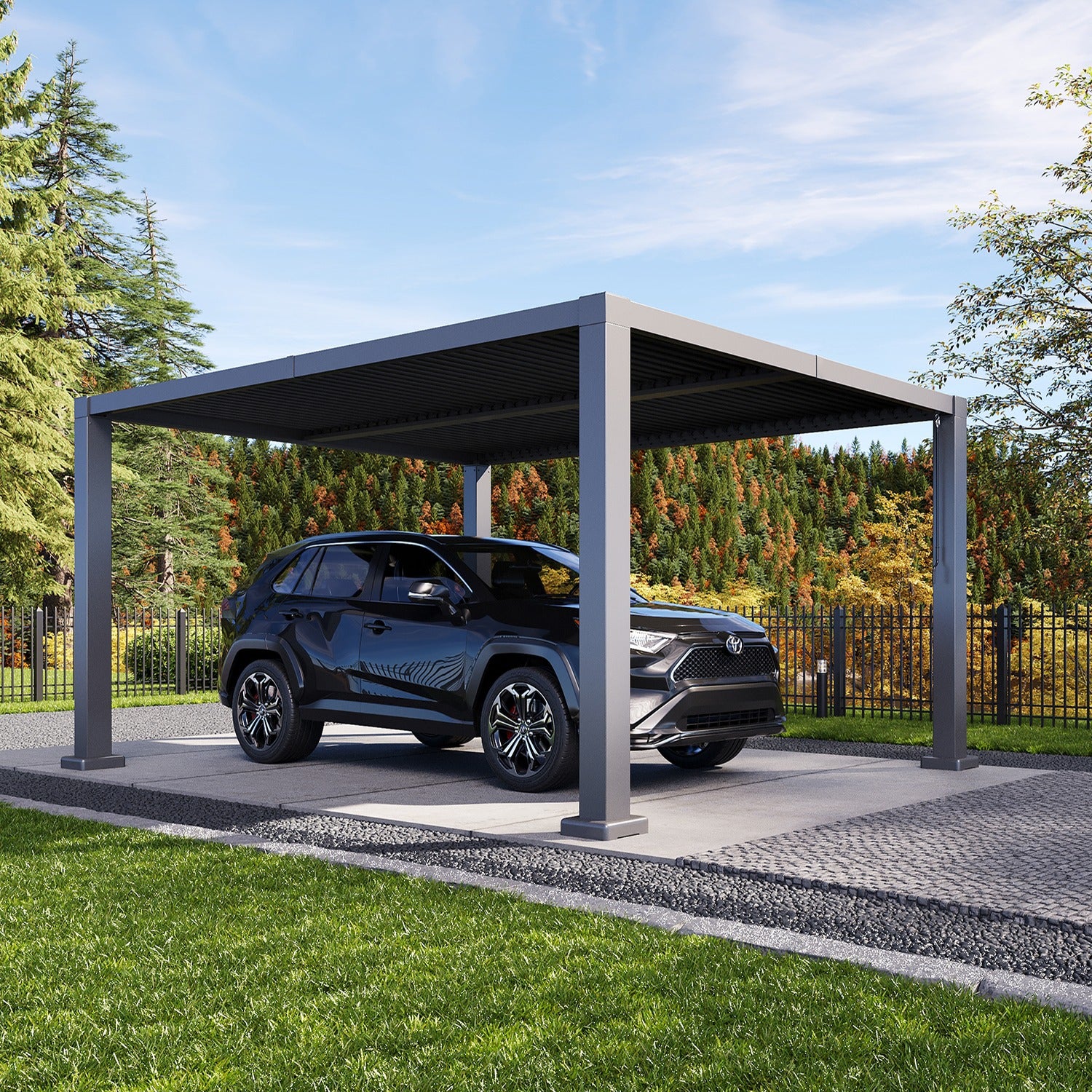 Louvered Aluminum Pergola