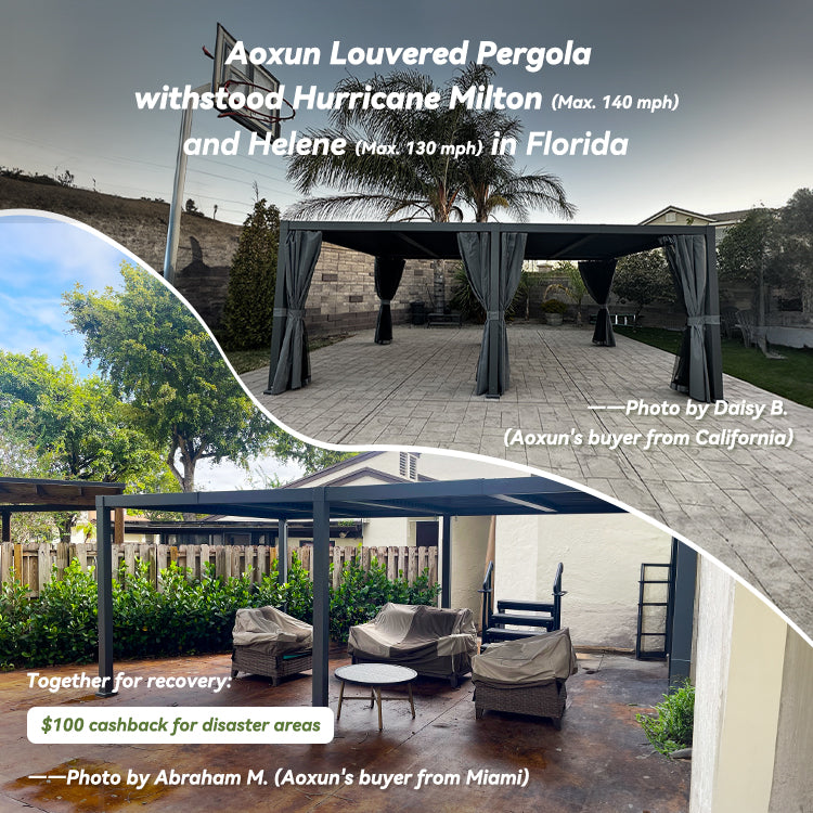 Louvered Aluminum Pergola