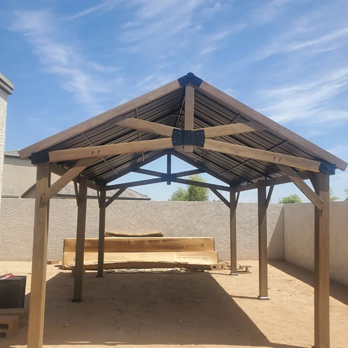 Hardtop Cedar Wood Gazebo
