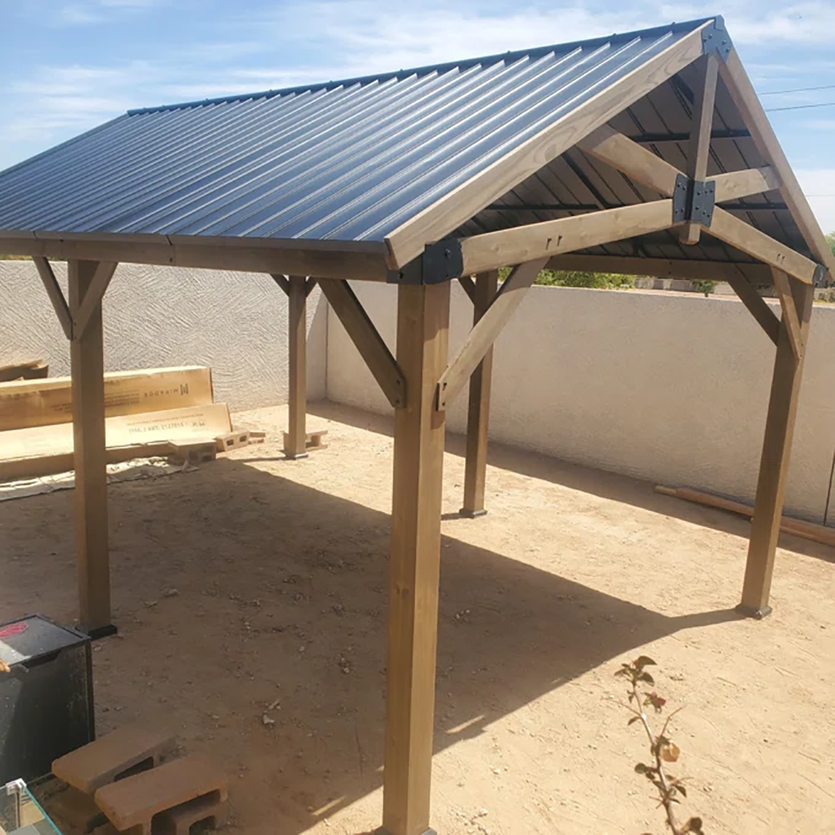 Hardtop Cedar Wood Gazebo