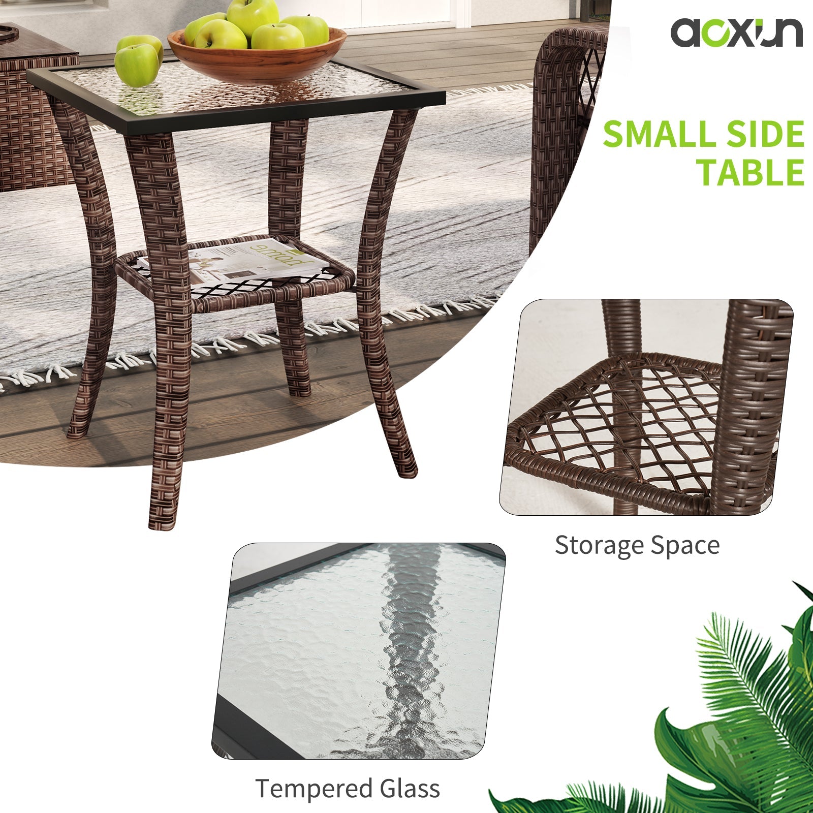 10pcs Patio Conversation Set with Fire Pit Table(Include Waterproof Cover) , Outdoor PE Rattan Sectional Sofa Sets with Swivel Chairs for Backyard,Beige