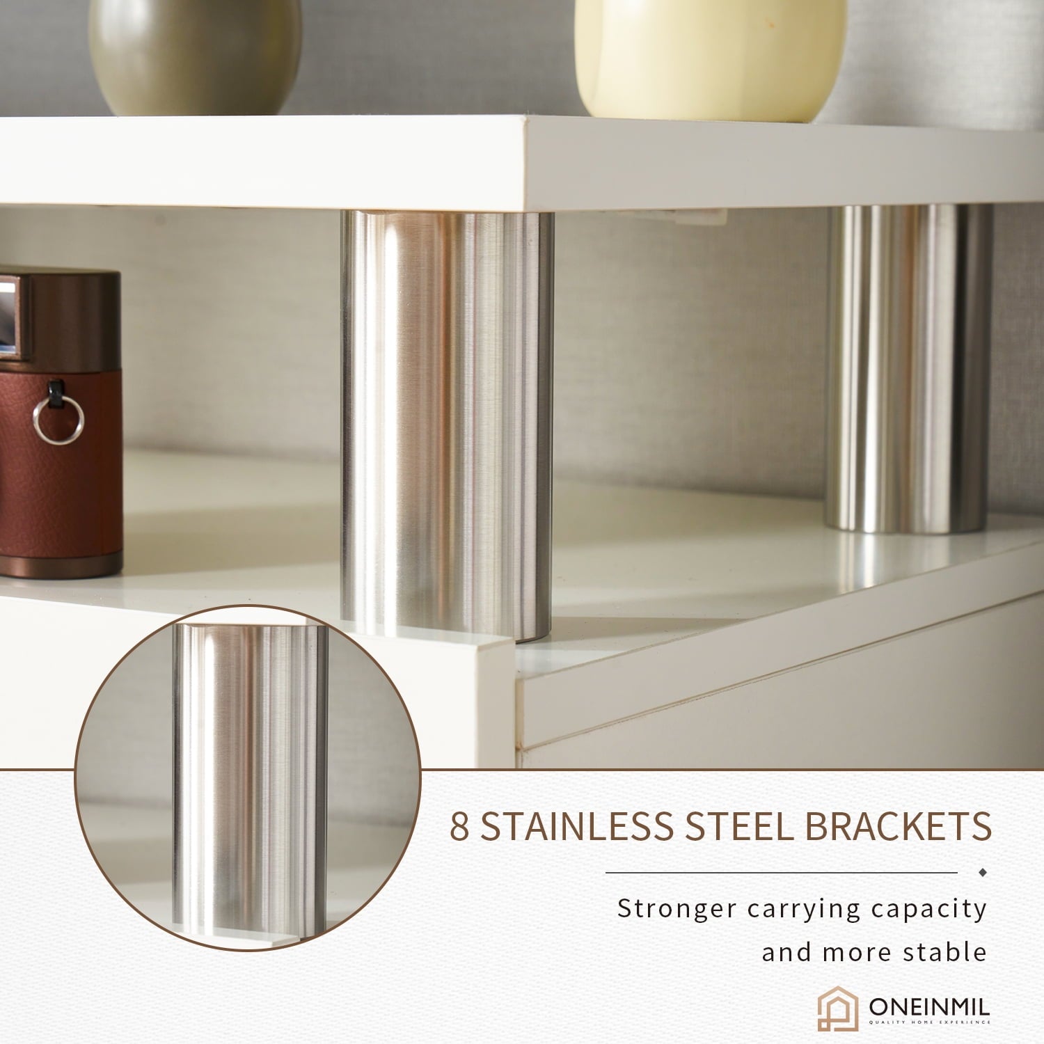 Fireplace TV Stand, Entertainment Center for TVs up to 80", 70” TV Stand with 36'' Electric Fireplace, LED Lights Entertainment Center, TV Console, White